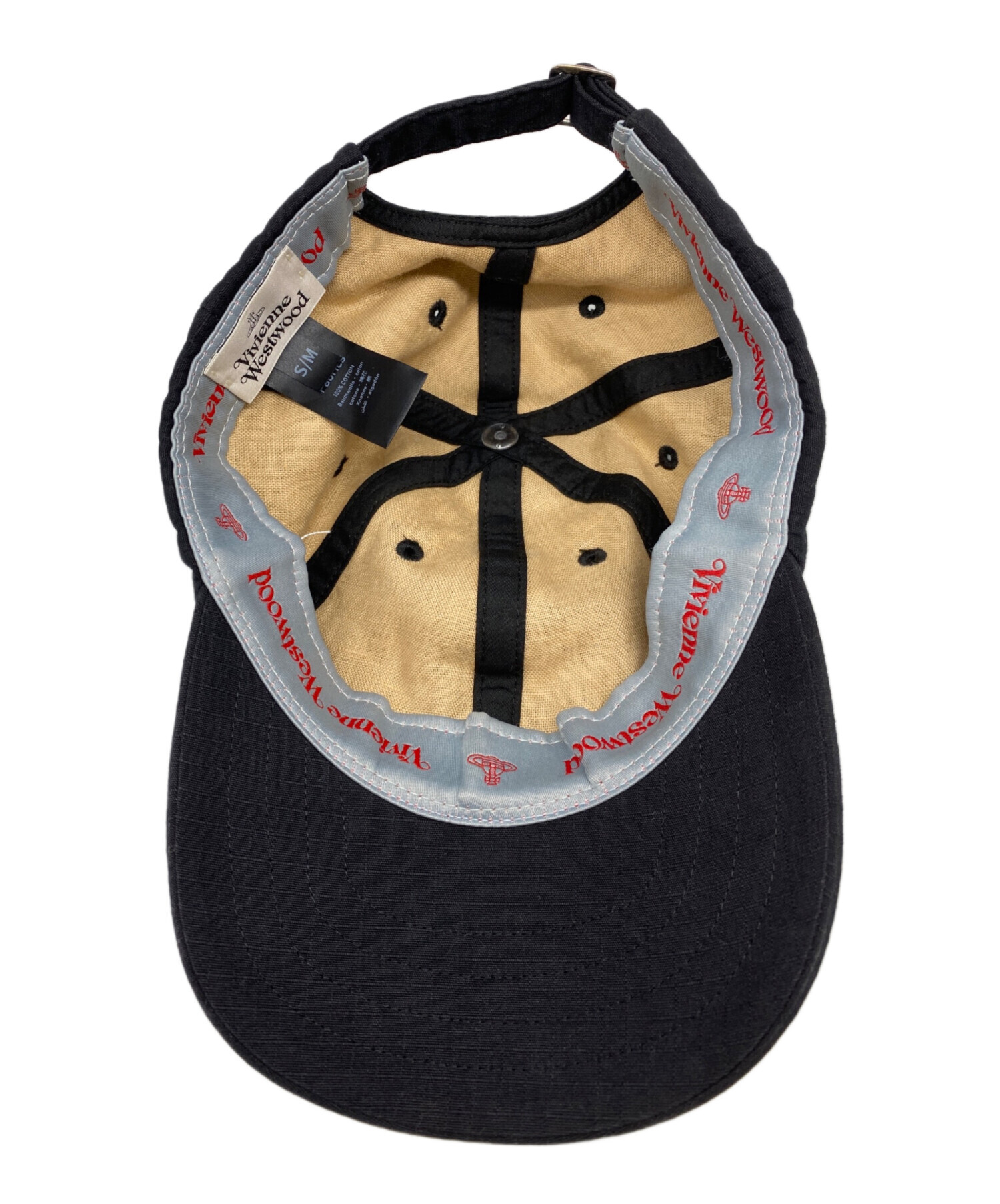 Vivienne Westwood ヴィヴィアン　リネン混　ORB刺繍 キャップ 中古・古着通販】Vivienne Westwood (ヴィヴィアンウエストウッド