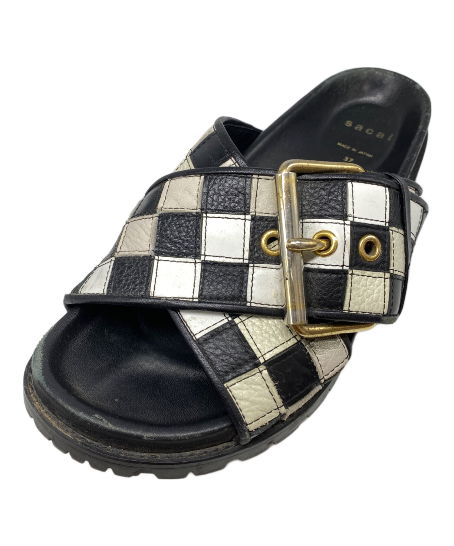 中古・古着通販】sacai (サカイ) クロスベルト カウハイド レザー