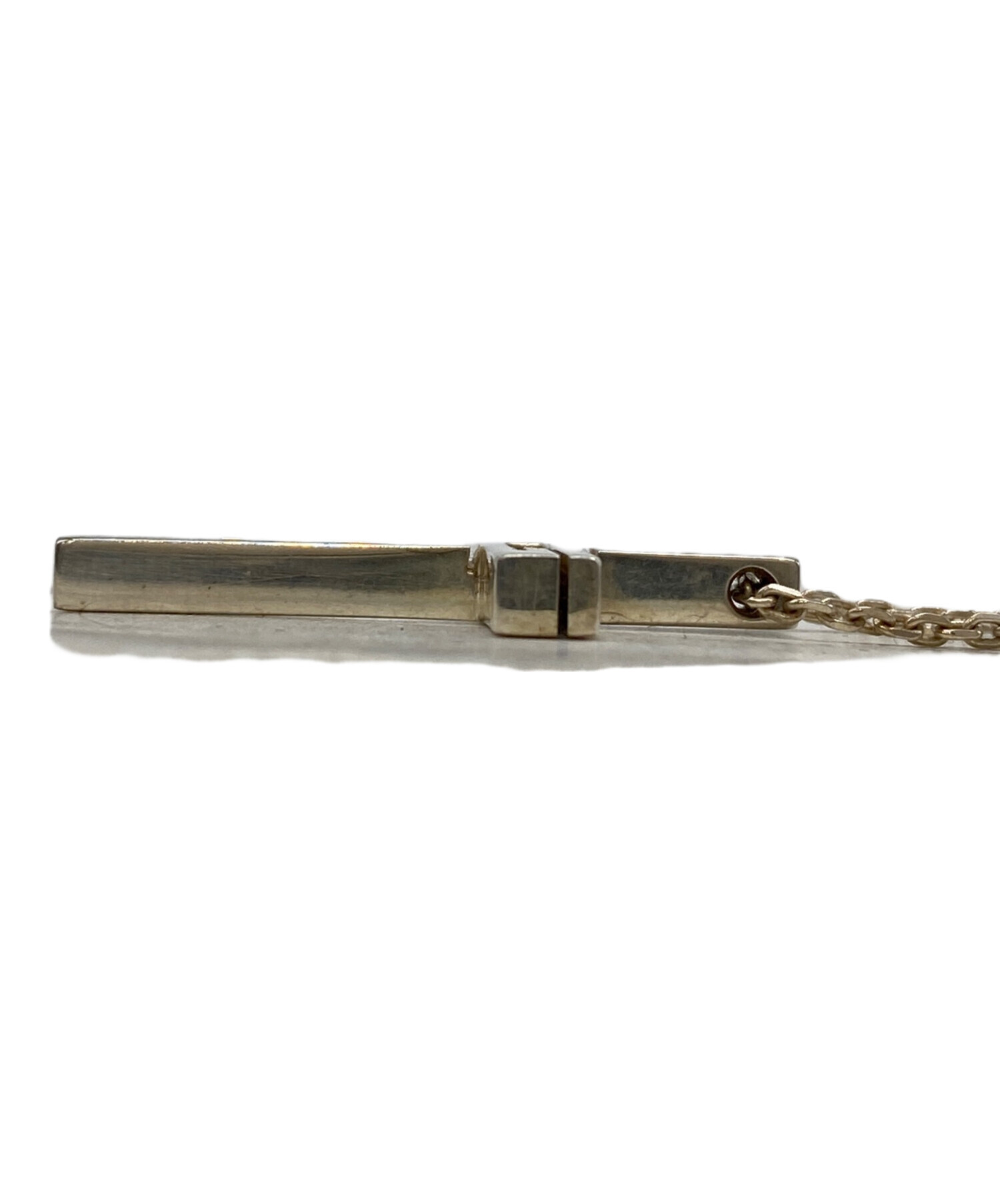 中古・古着通販】GUCCI (グッチ) カットアウトGクロスネックレス