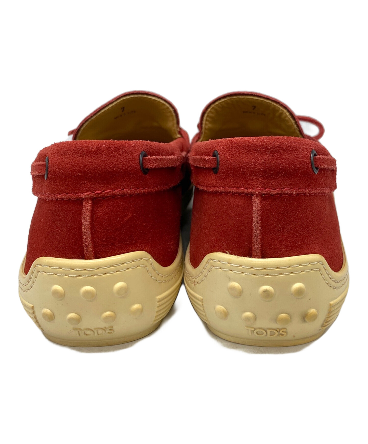 中古・古着通販】TOD'S (トッズ) デッキシューズ レッド サイズ:7