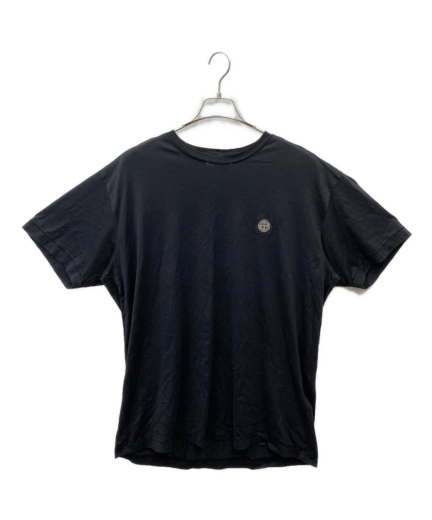 ひゅー様【QR確認済】ストーンアイランド/ロンTシャツ/ワッペンロゴ/黒/3XL 中古・古着通販】STONE ISLAND (ストーンアイランド) ロゴワッペンT