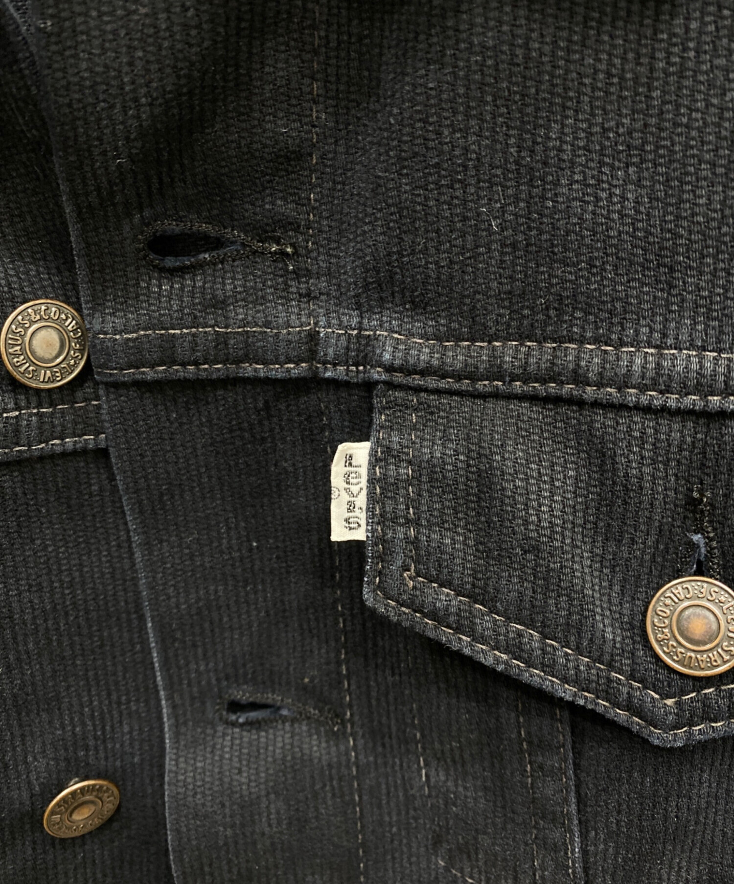 中古・古着通販】LEVI'S (リーバイス) ブラックピケトラッカー