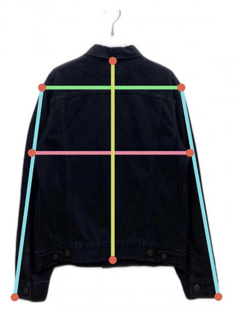 中古・古着通販】LEVI'S (リーバイス) ブラックピケトラッカー