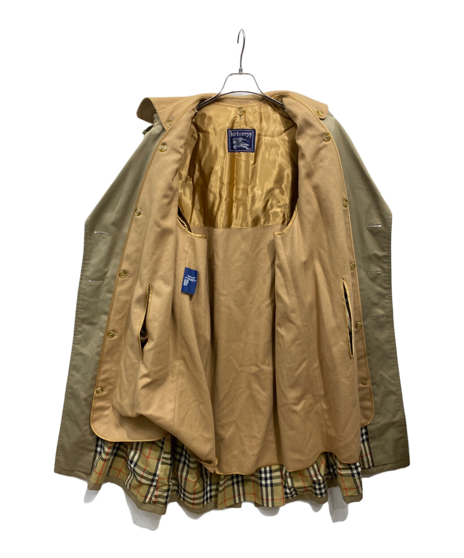 90s バーバリー ブルゾン L ライナー付き ジャケット チェック コート 中古・古着通販】Burberry's (バーバリーズ) ライナー付裏ノバチェック