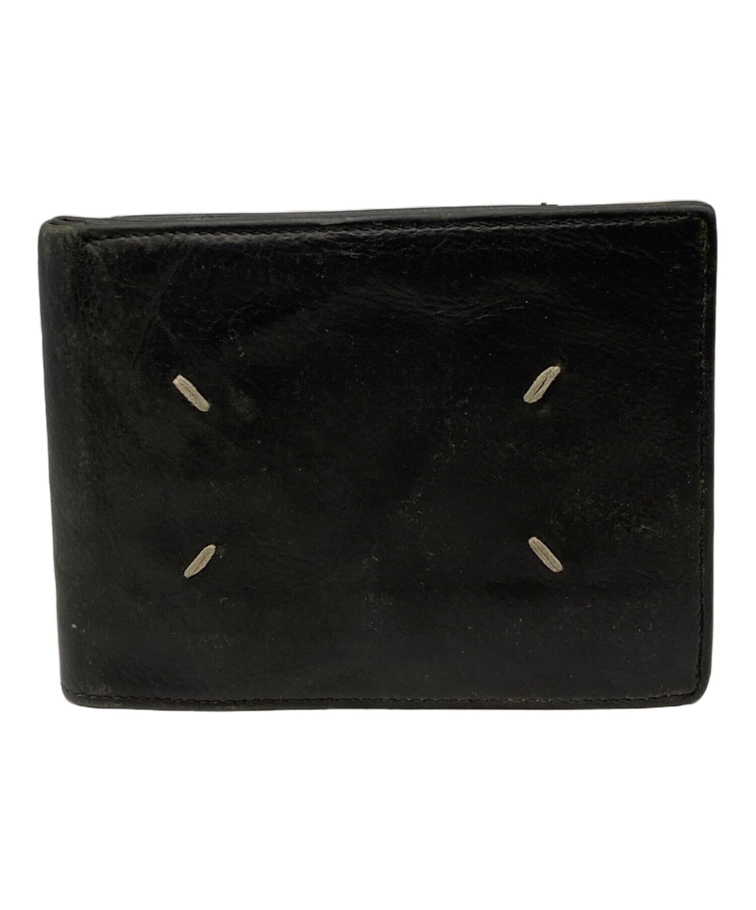 【最終値下げ】Maison Margiela バイフォールドウォレット　黒 中古・古着通販】Maison Margiela (メゾンマルジェラ) バイフォールド