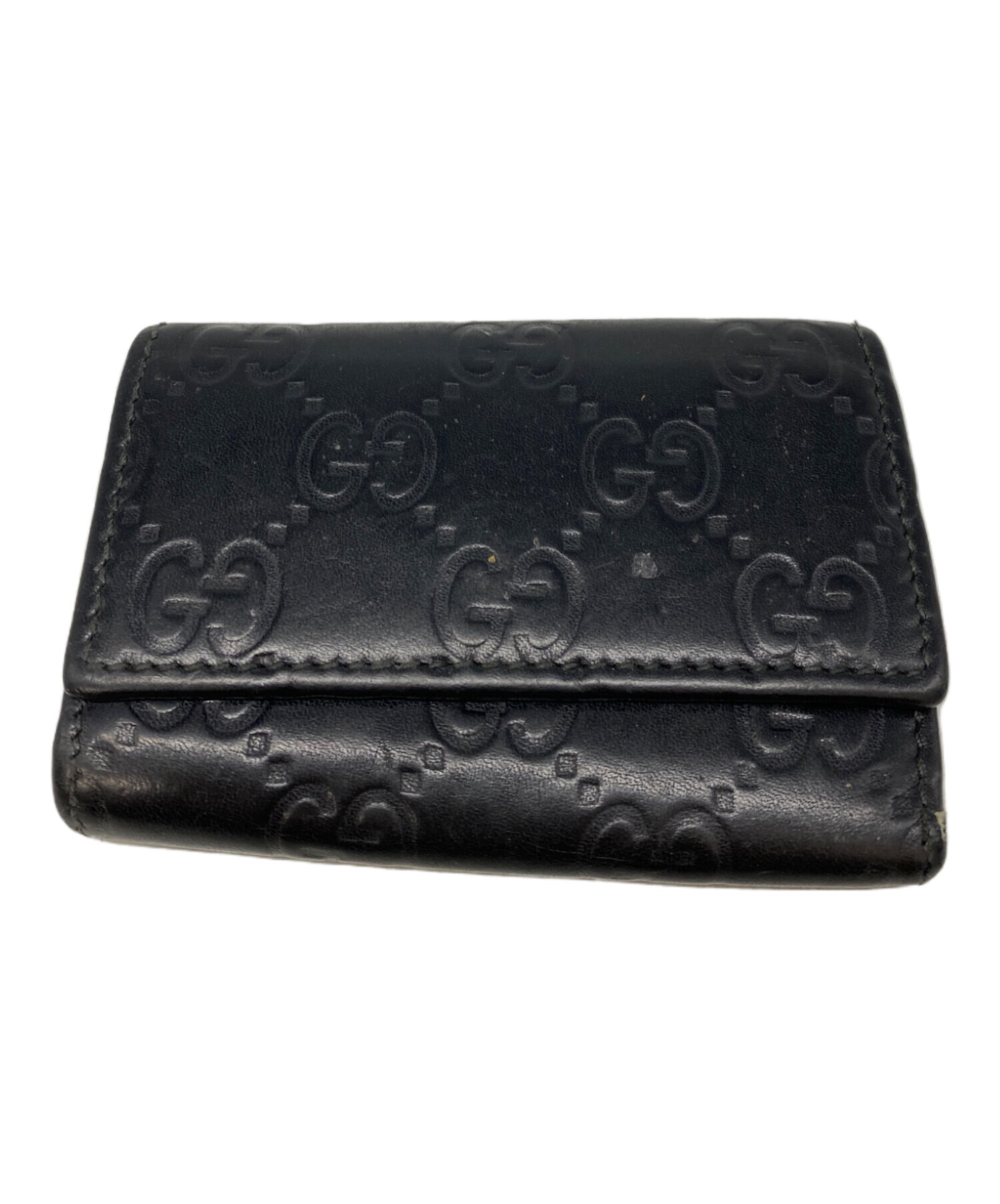 中古・古着通販】GUCCI (グッチ) グッチシマ6連キーケース ブラック