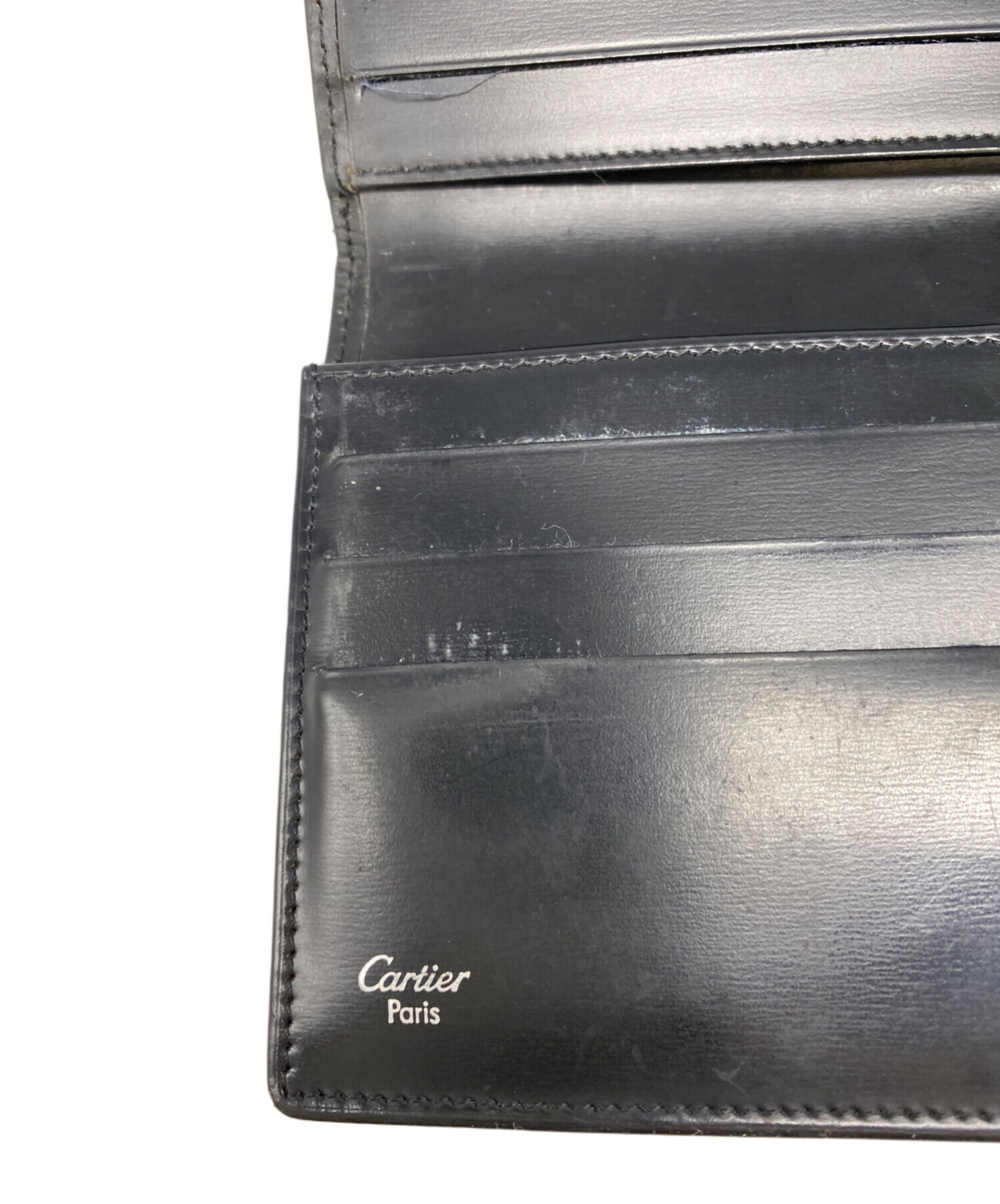 中古・古着通販】Cartier (カルティエ) パシャ 長財布 ブラック