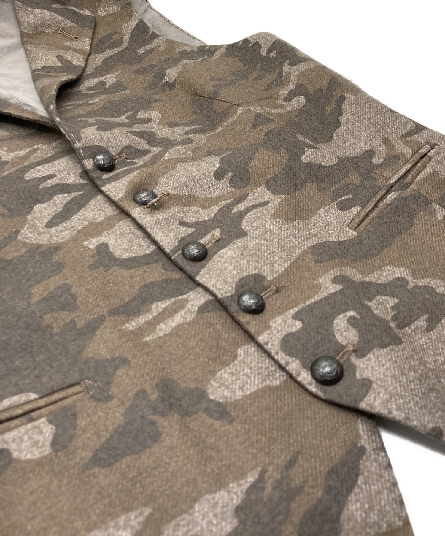 中古・古着通販】TAGLIATORE (タリアトーレ) カモフラウールジレ