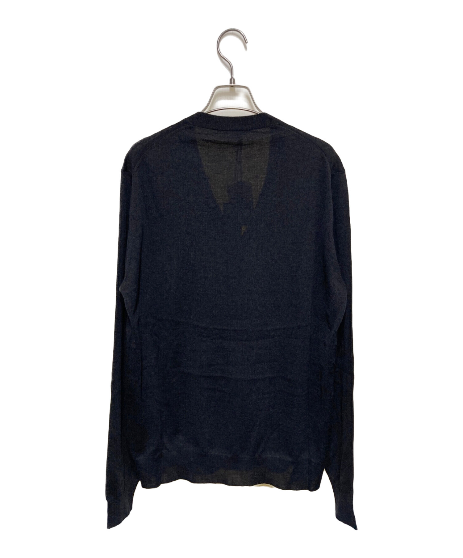 中古・古着通販】PRADA (プラダ) ウールカーディガン チャコールグレー