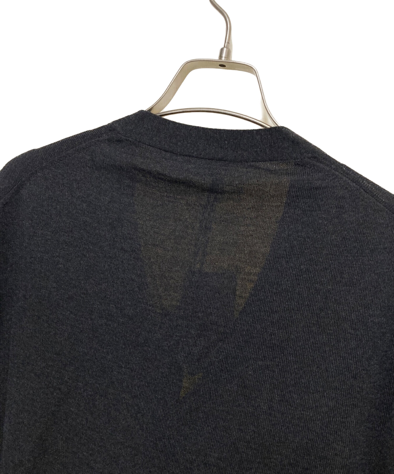 中古・古着通販】PRADA (プラダ) ウールカーディガン チャコールグレー