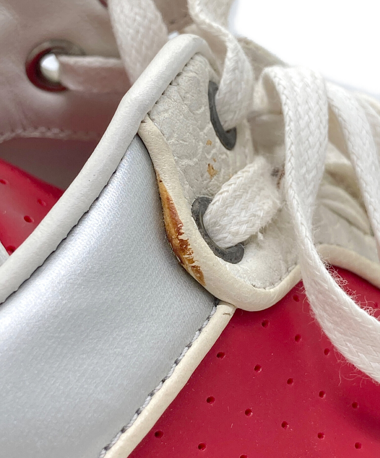 BALENCIAGA / ローカットスニーカー/26.5cm/RED 中古・古着通販】BALENCIAGA (バレンシアガ) leather low trainers