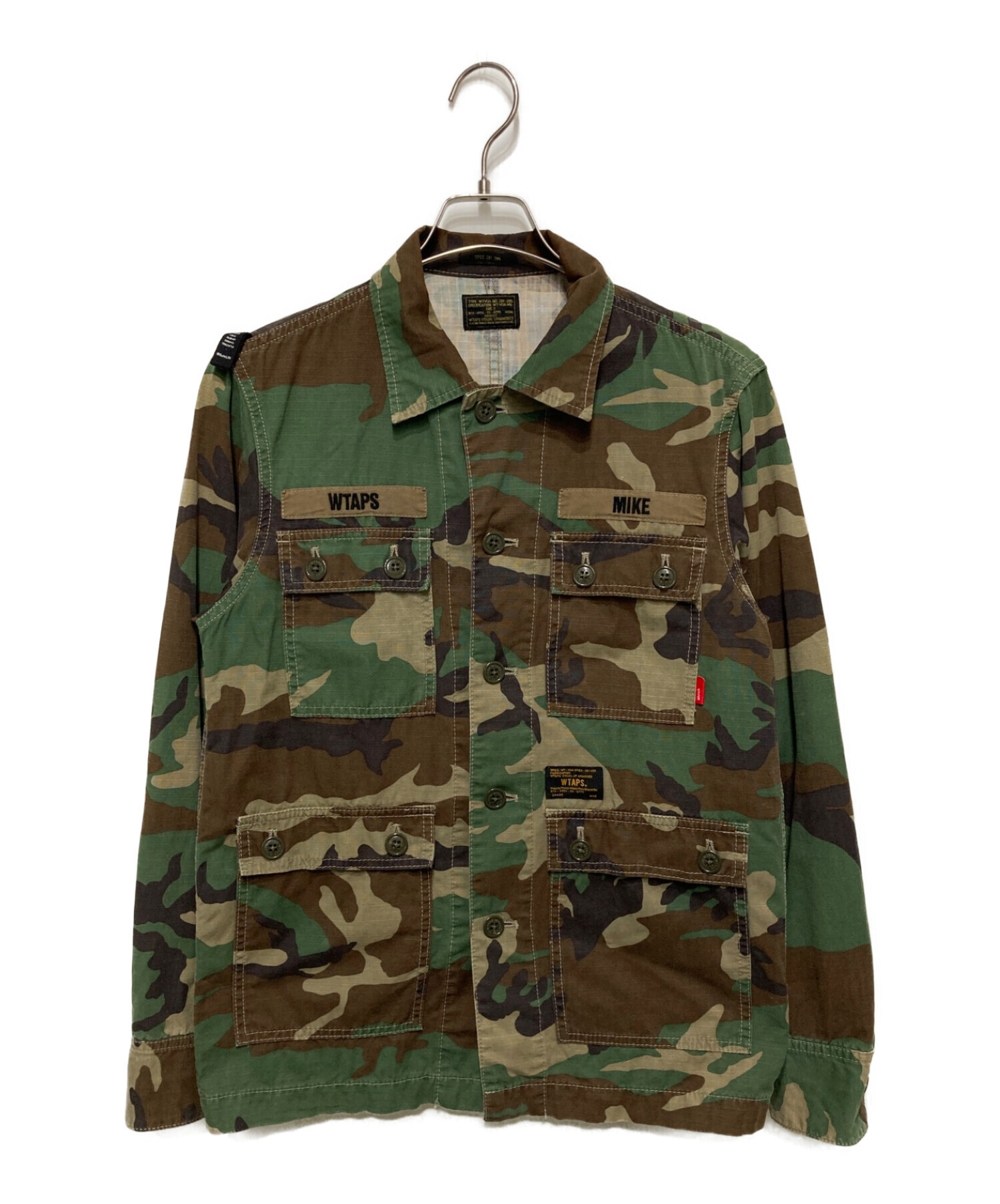 希少モデル】ダブルタップス 迷彩 ミリタリーシャツジャケット 4 2025
