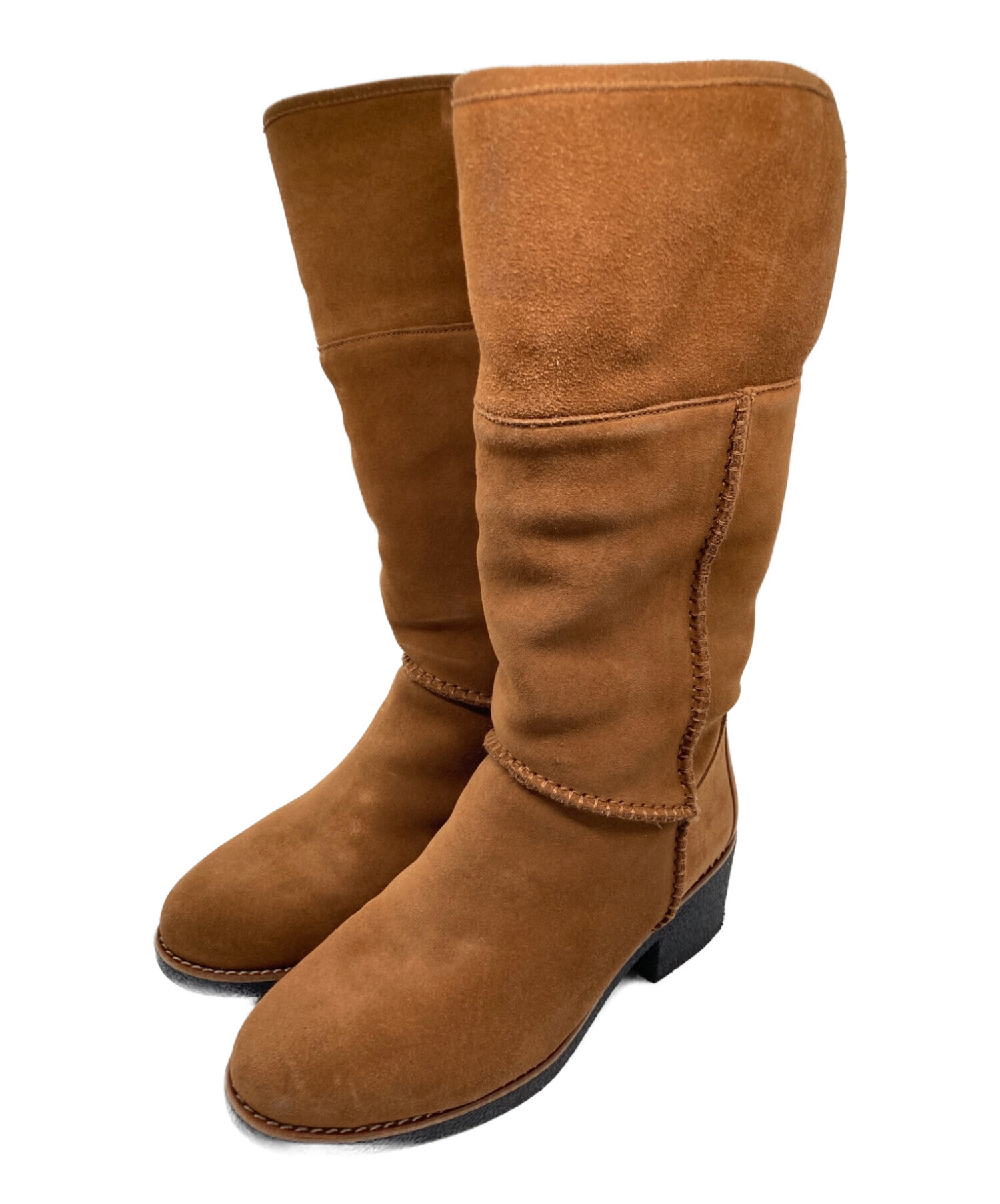 中古・古着通販】COACH (コーチ) ムートンブーツ ブラウン サイズ:23.5  