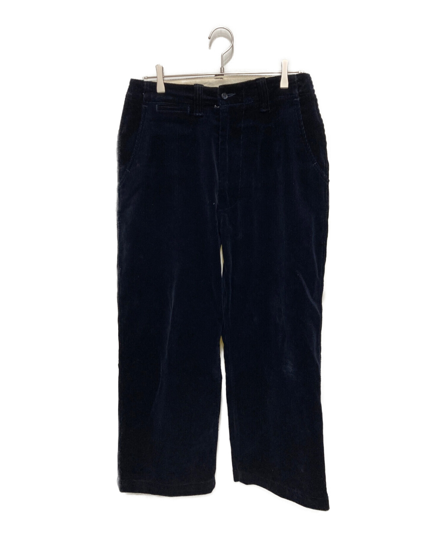 E.TAUTZ CORDUROY TROUSERS コーデュロイパンツネイビー