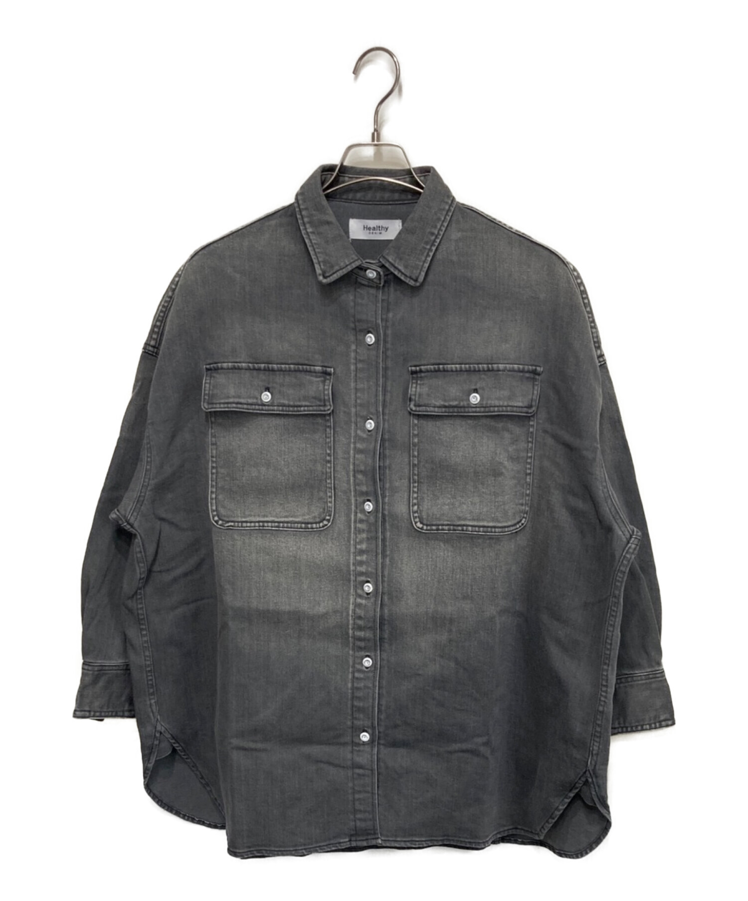 中古・古着通販】Healthy DENIM (ヘルシーデニム) デニムシャツ グレー