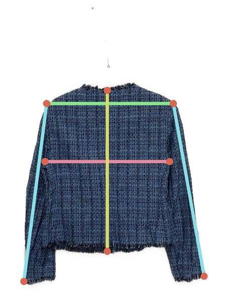 AKRIS punto アクリス　プント カジュアルジャケット レディース 【古着】【中古】 中古・古着通販】AKRIS punto (アクリスプント) ツイードジャケット