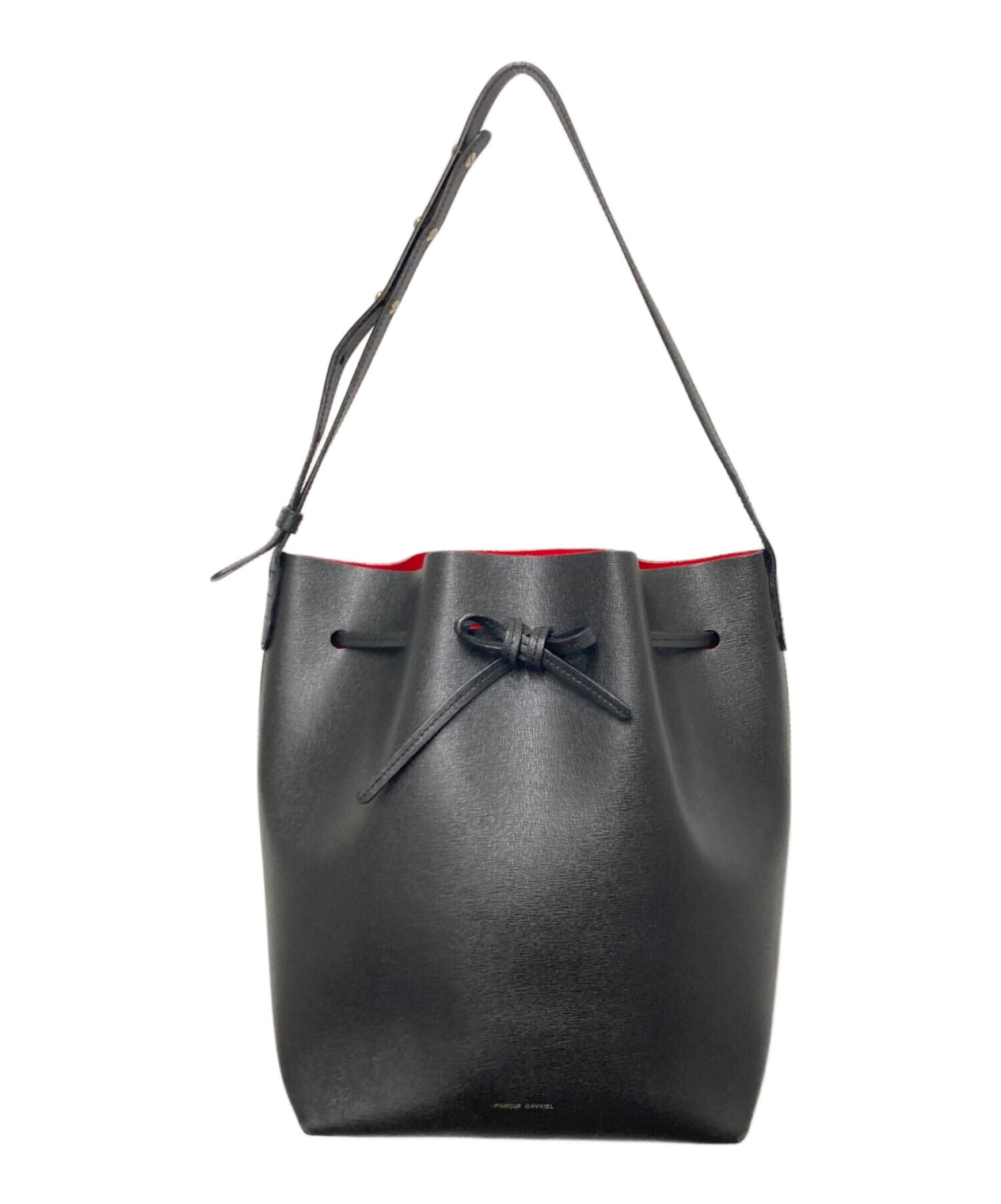 Mansur Gavriel マンサーガブリエル 黒 ミニクラウドクラッチバッグ 