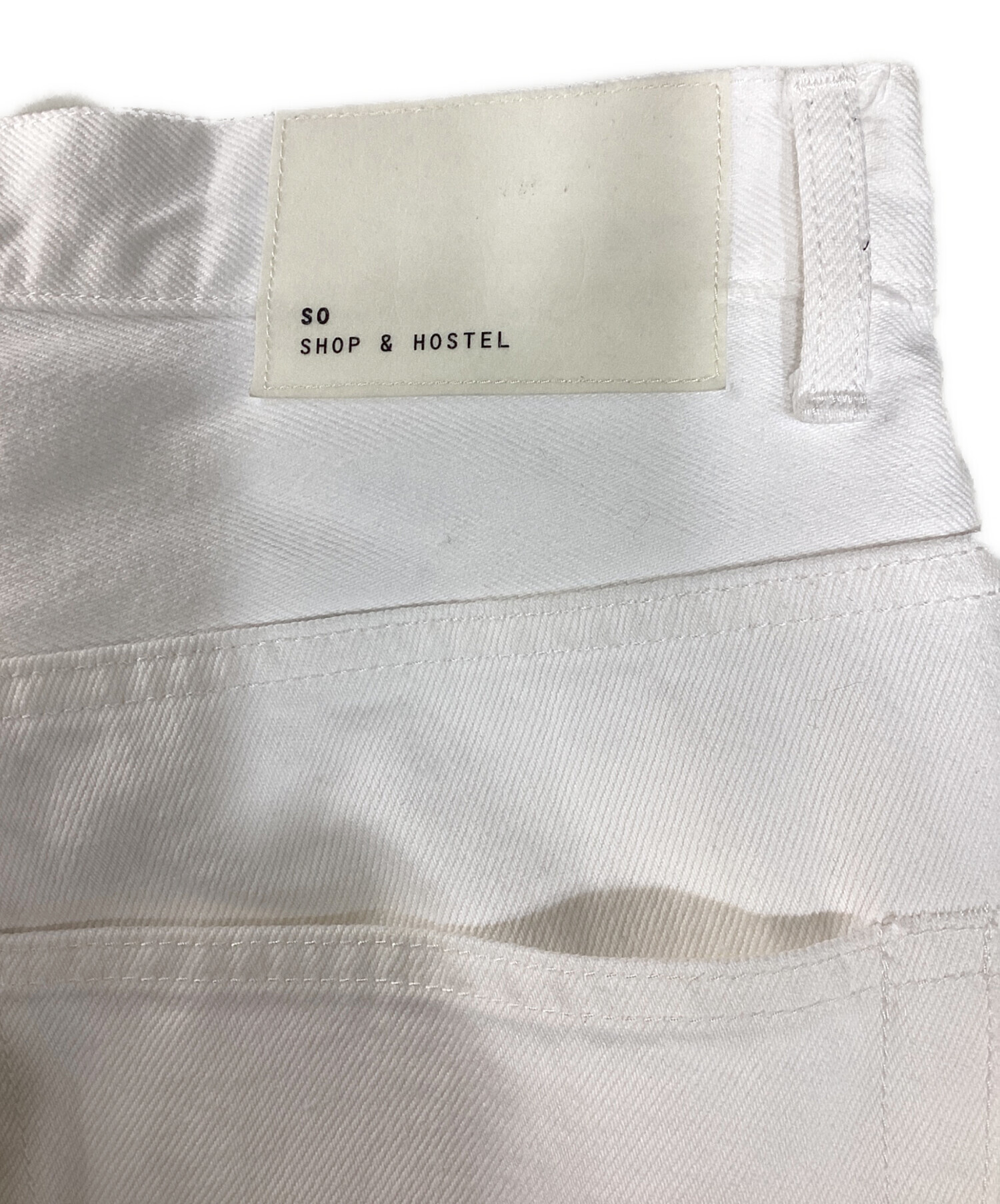 メンズ SO SHOP & HOSTEL ホワイトデニム