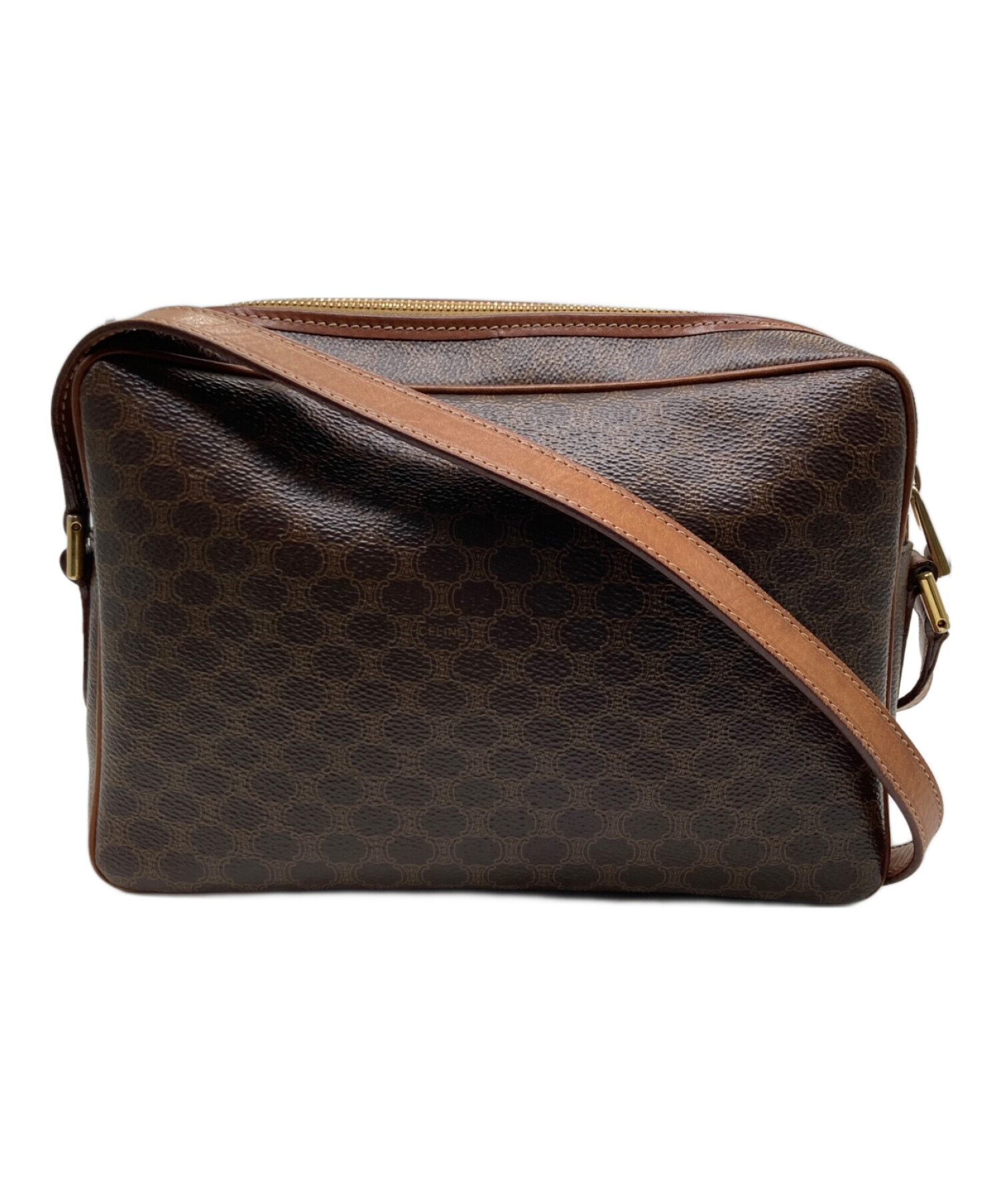 中古・古着通販】CELINE (セリーヌ) マカダム柄ショルダーバッグ