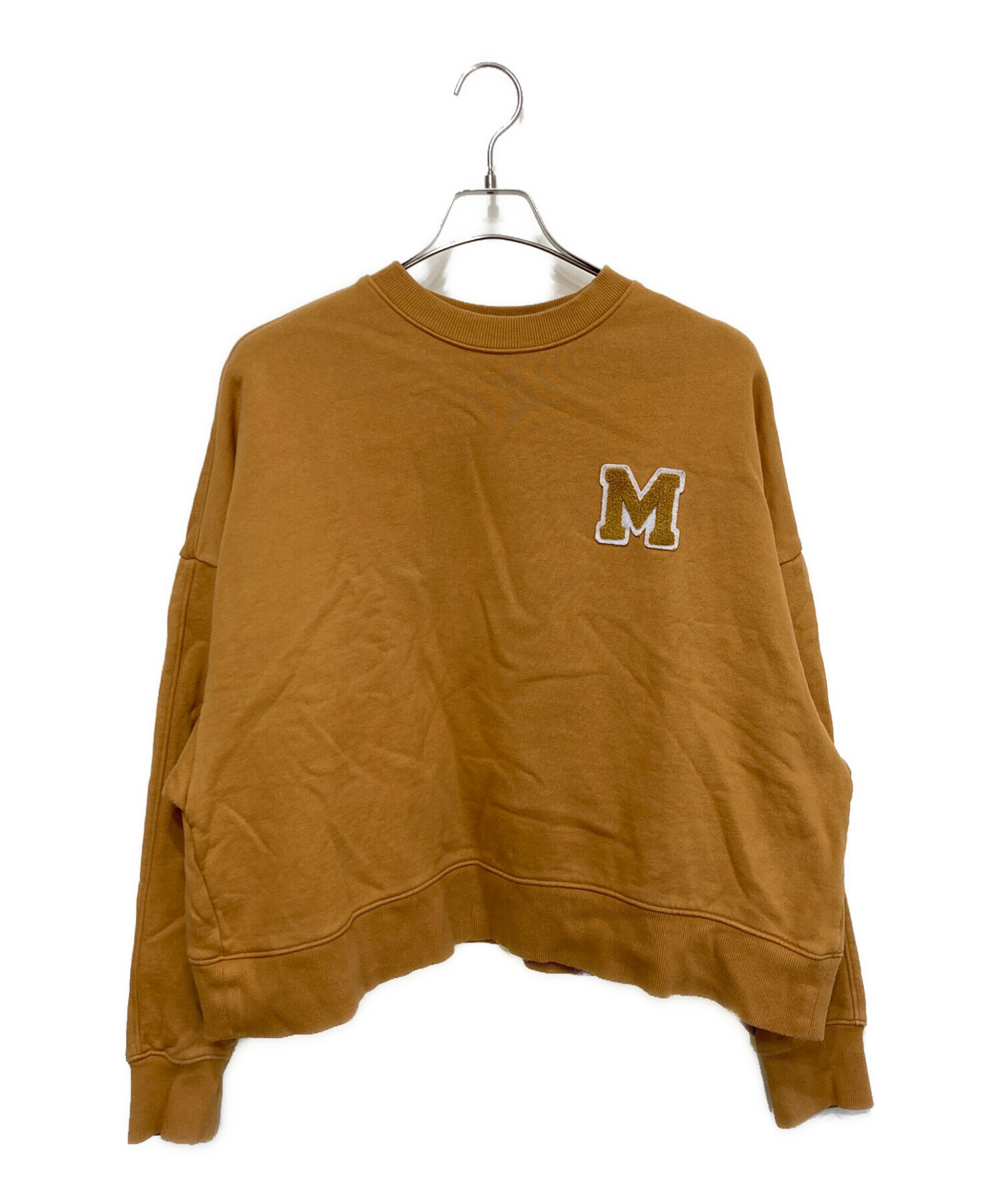 mila owen Mサガラ刺繍 ビックトレーナー Mila Owen Mサガラ刺繍