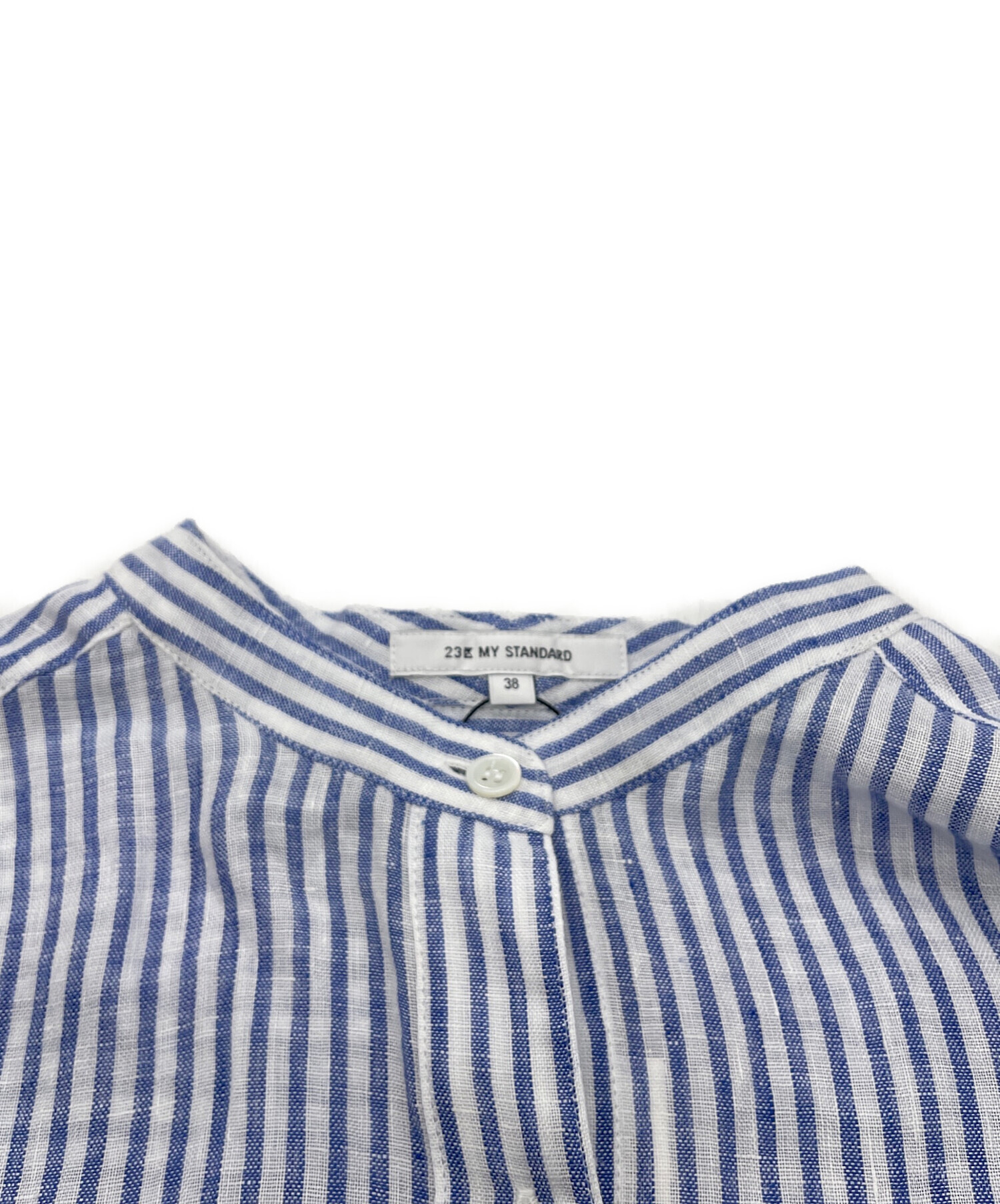 中古・古着通販】23区 (ニジュウサンク) LIBECO バンドカラー 