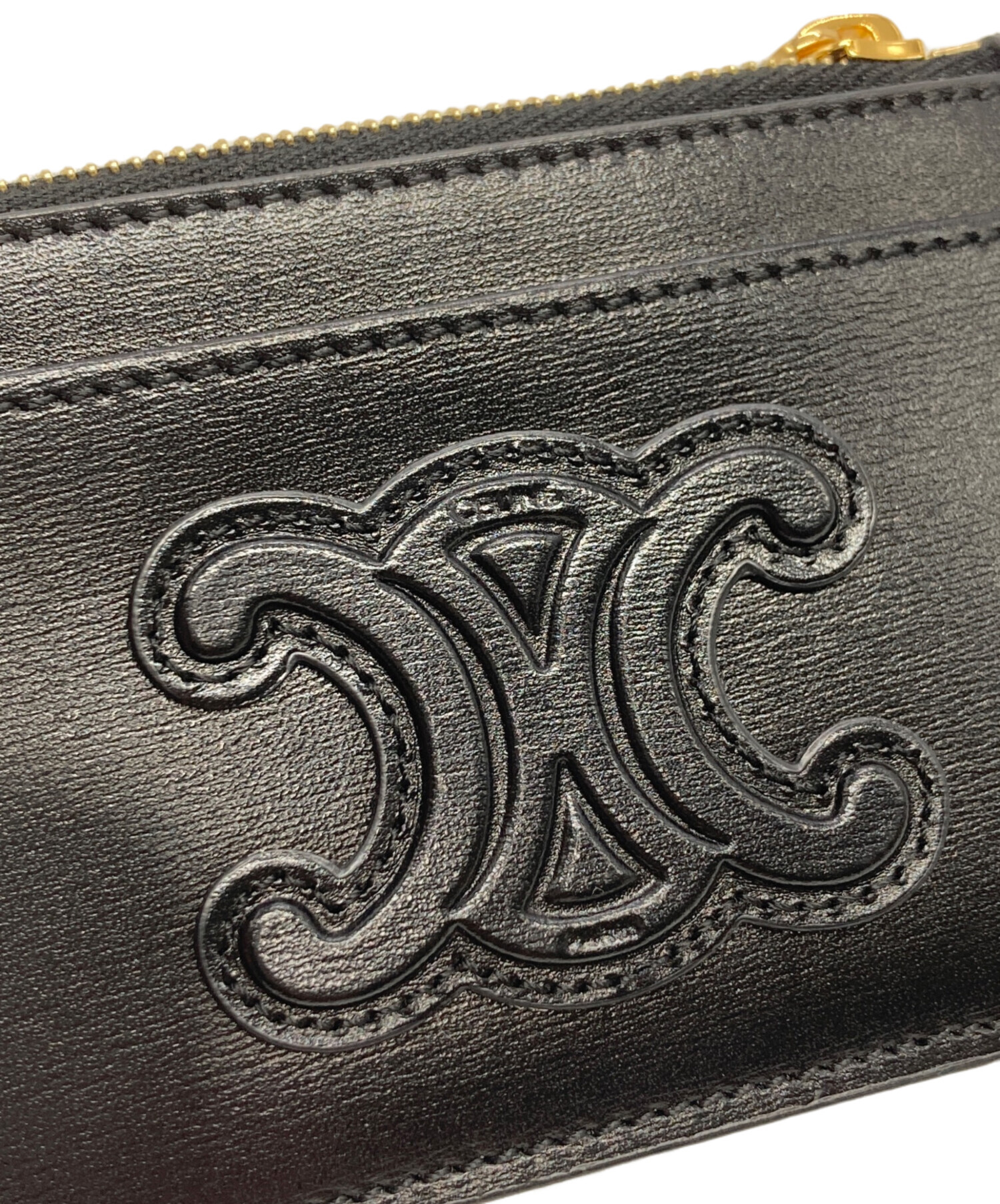 中古・古着通販】CELINE (セリーヌ) トリオンフ ジップカードホルダー