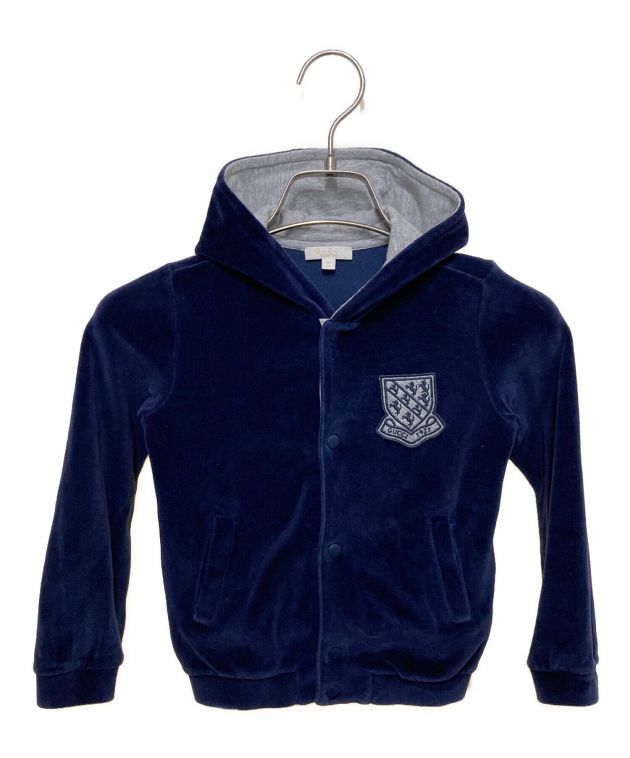 中古・古着通販】GUCCI (グッチ) ベロア フード ジャケット ネイビー