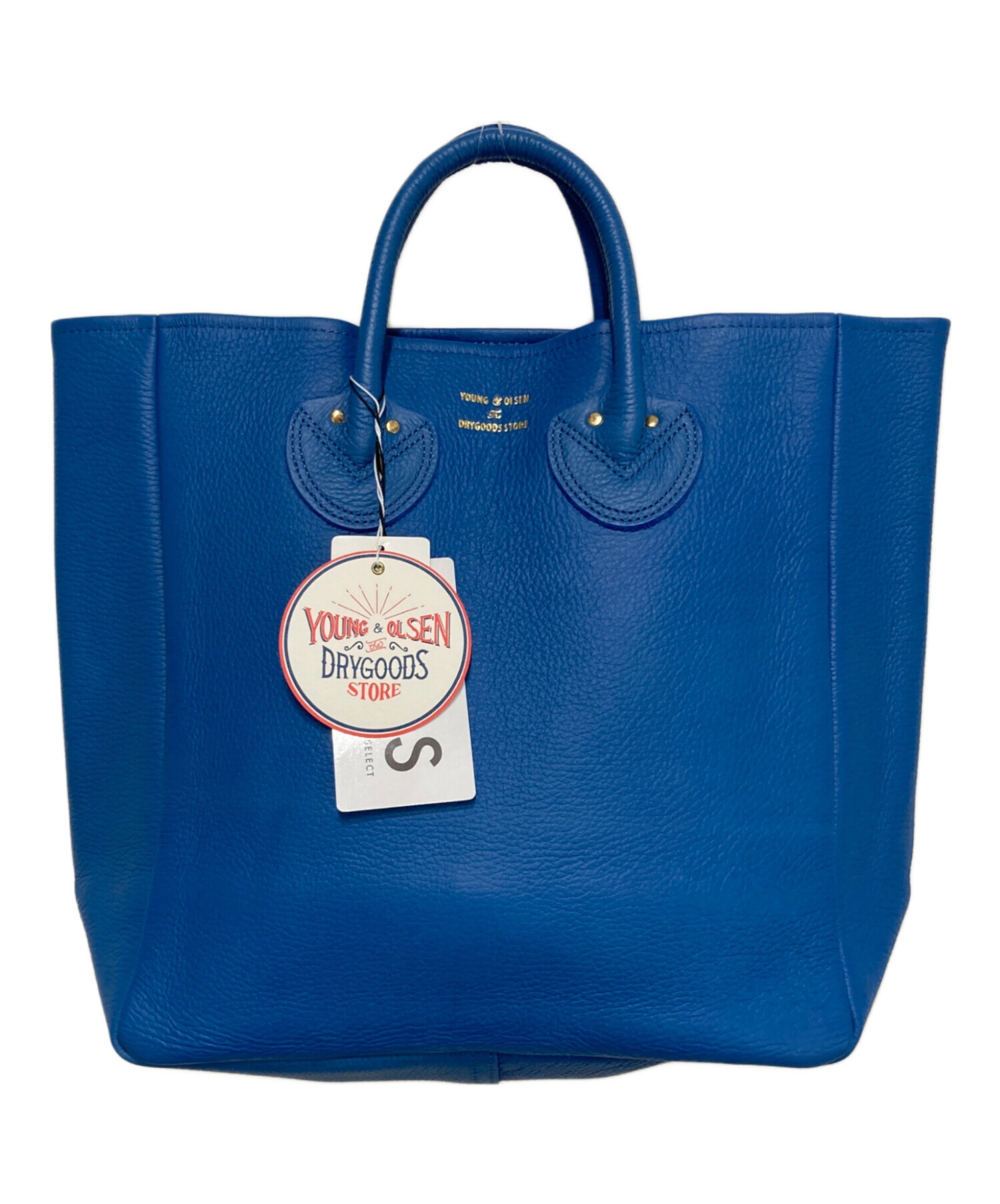 Young & OLSEN エンボスレザー トートバッグ ブルーちいかわうさぎ