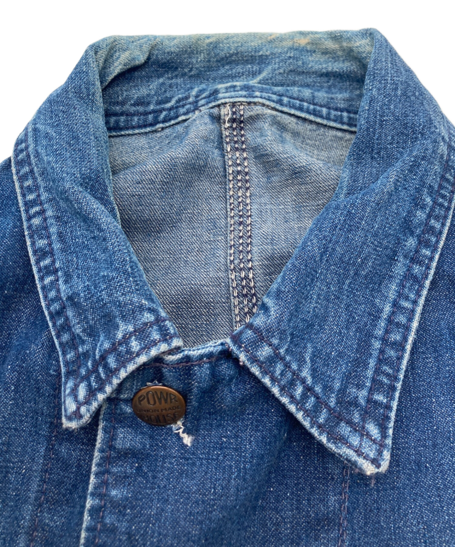 中古・古着通販】POWER HOUSE (パワーハウス) カバーオール インディゴ