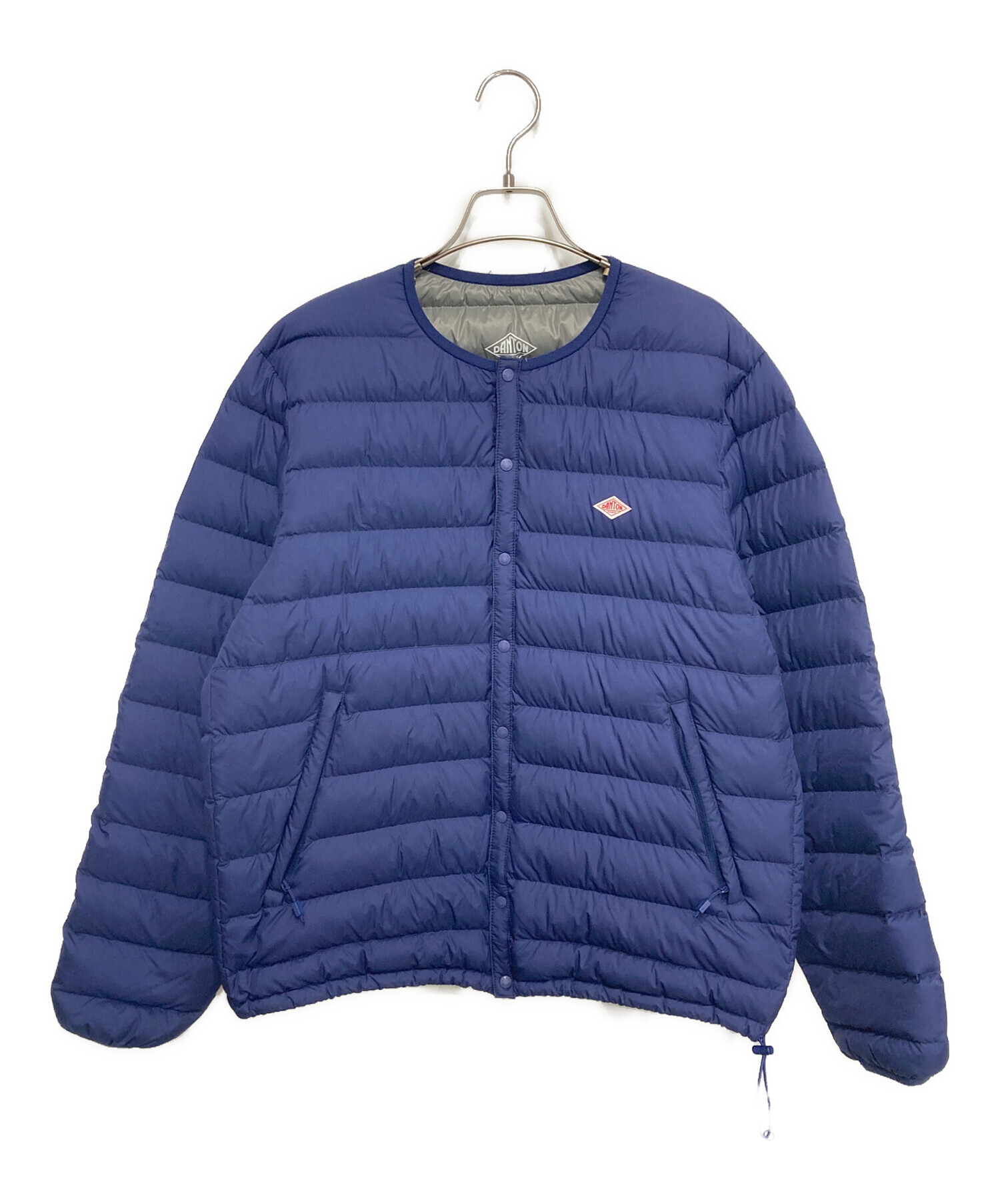 DANTON ダントン インナーダウンジャケット L ネイビー 中古・古着通販】DANTON (ダントン) パッカブルインナーダウン