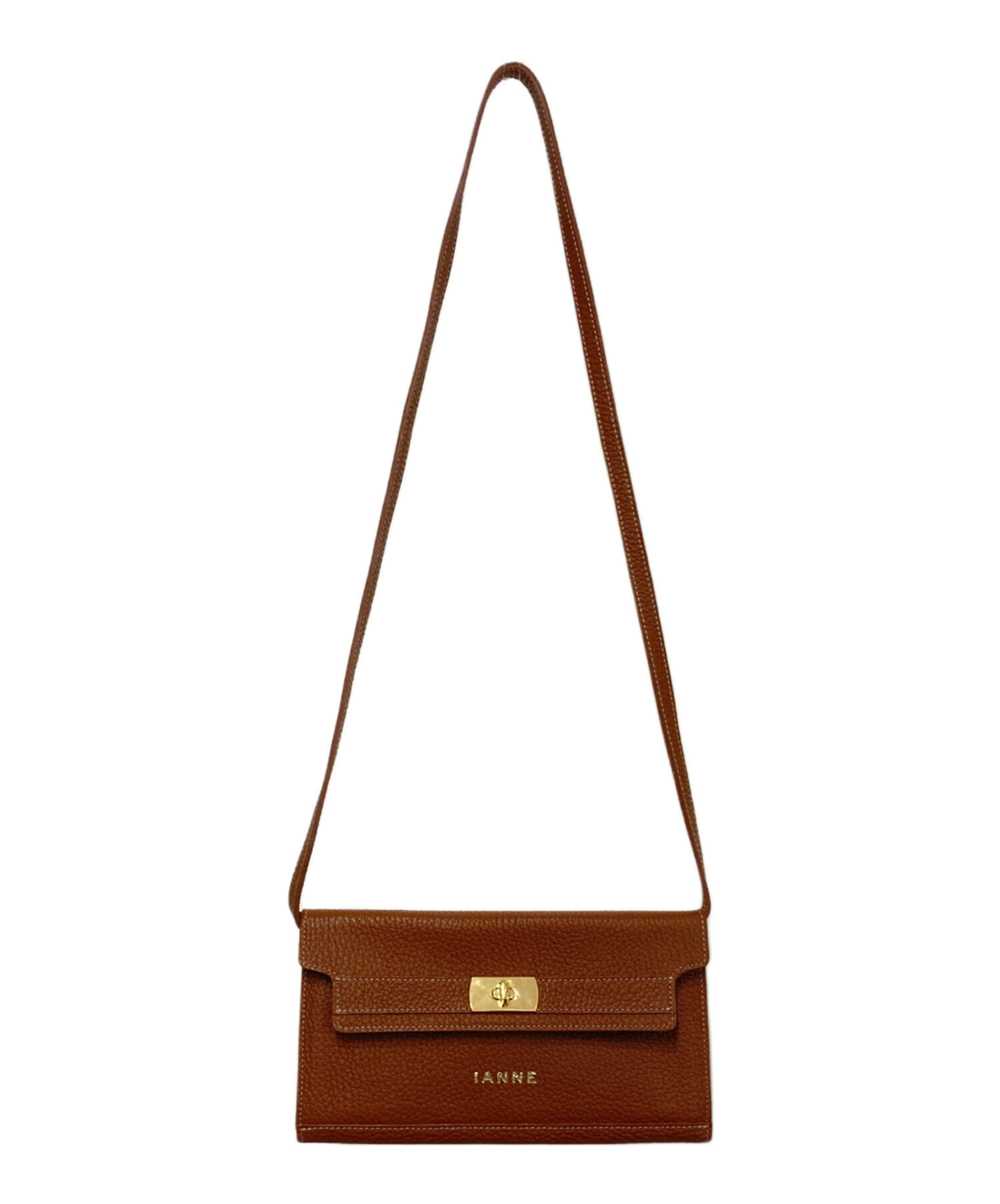 IANNE イアンヌ エルぺ ショルダーバッグ ブラウン 2way 斜め掛け 中古・古着通販】IANNE (イアンヌ) ティアラ / ショルダーバッグ