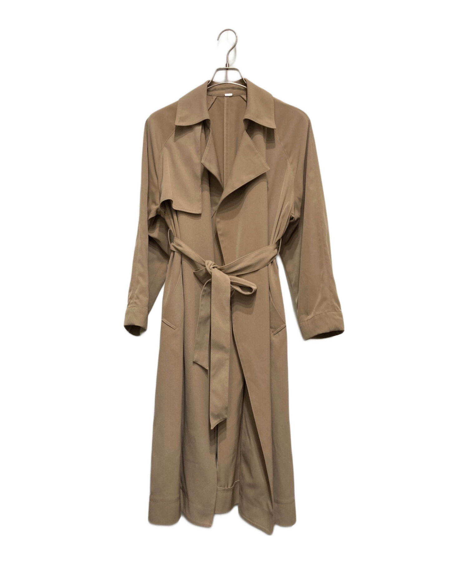 Mila Owen ベージュ トレンチコート 中古・古着通販】Mila Owen (ミラオーウェン) 落ち感トレンチコート