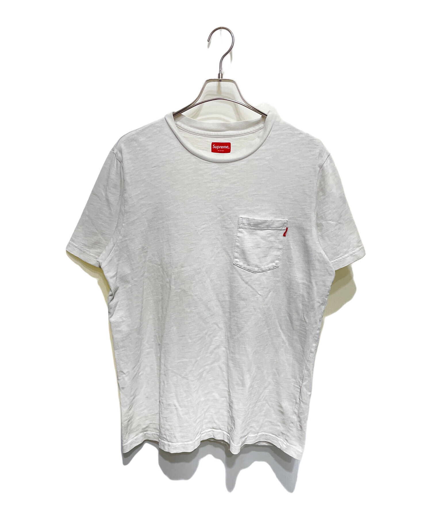 中古・古着通販】SUPREME (シュプリーム) ポケットTシャツ ホワイト 