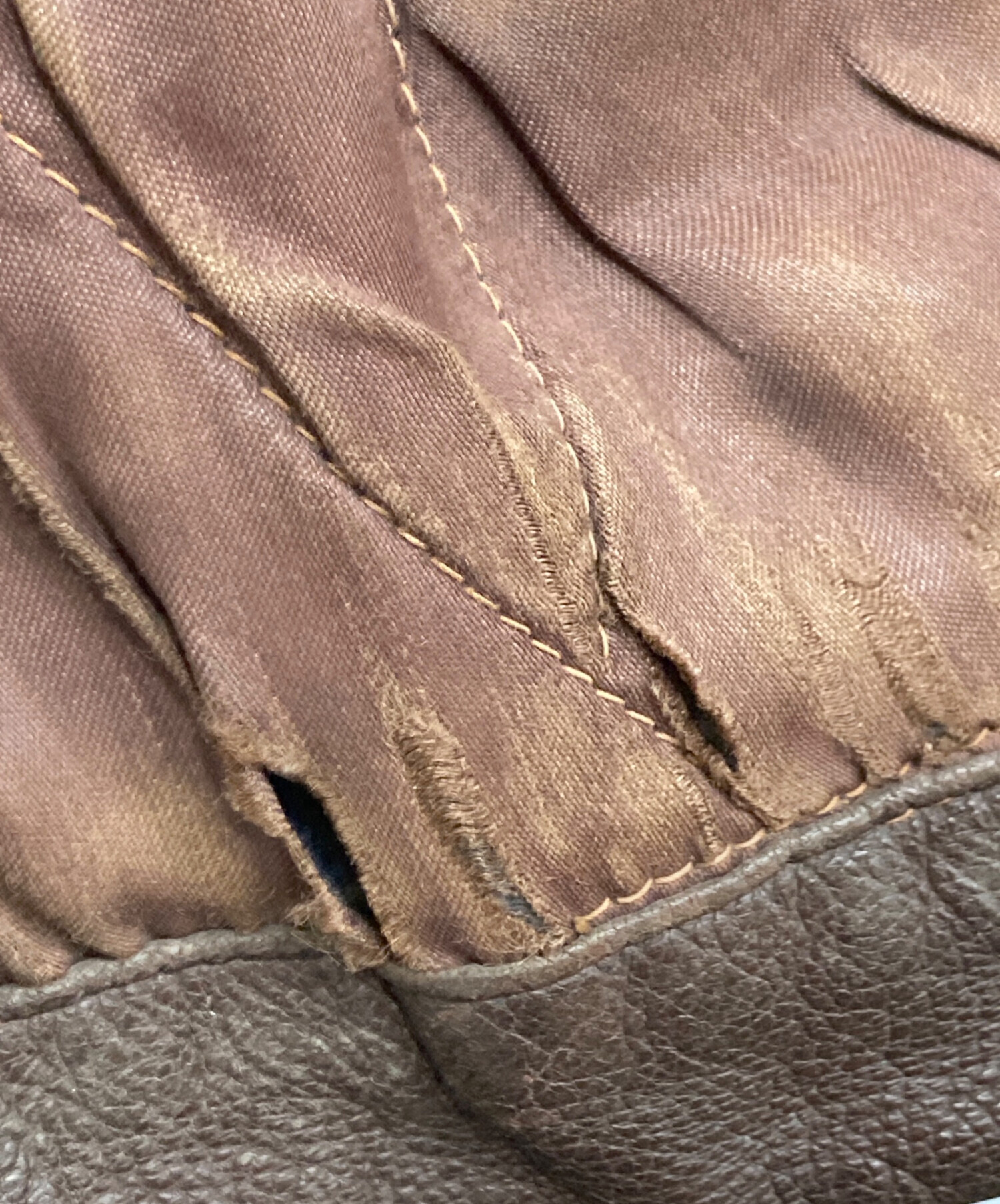 中古・古着通販】NO BRAND (-) レザージャケット ブラウン サイズ