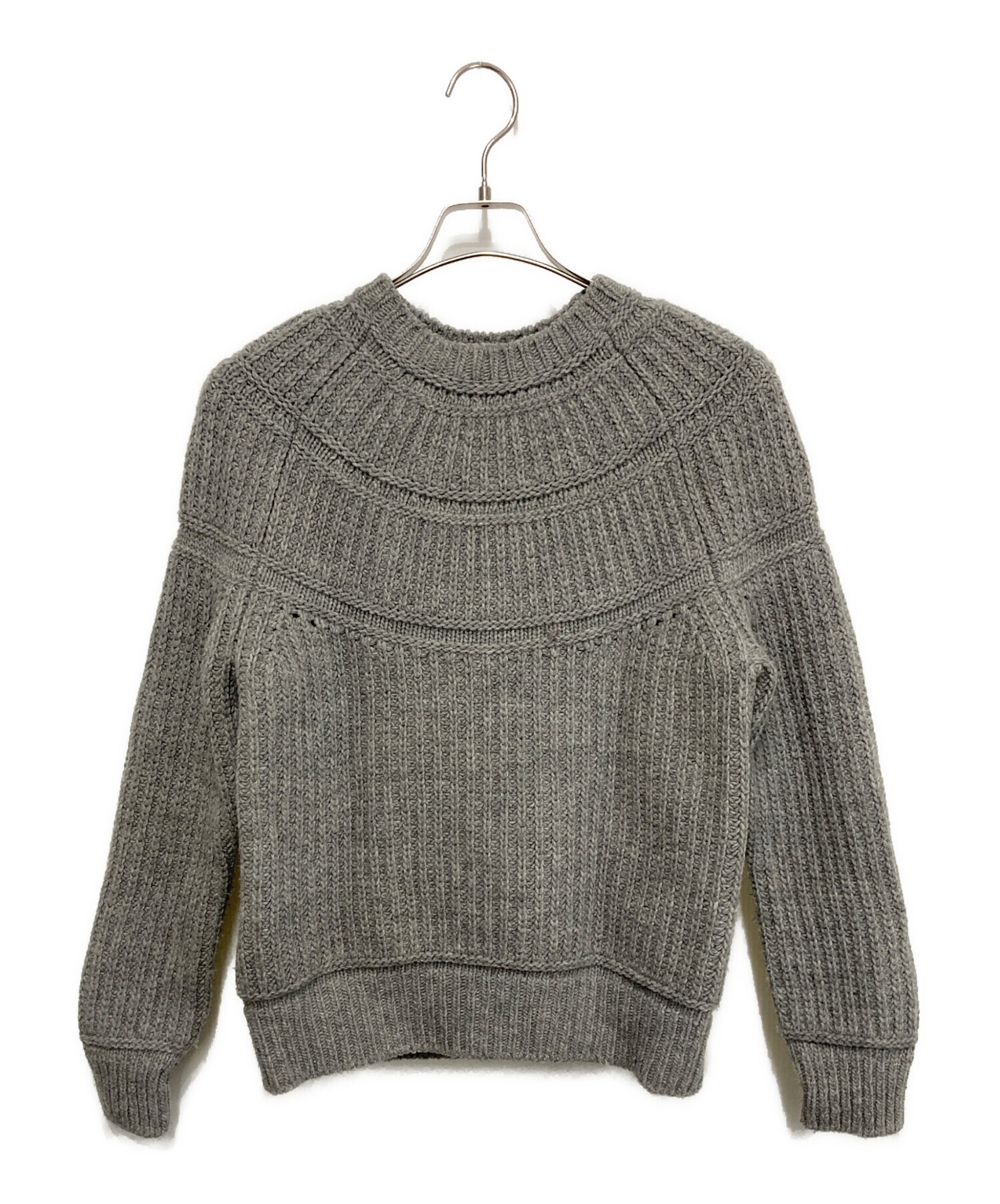 スローン 3G求心編み クルーネック ニット SLOANE L オフホワイト スローン 3G求心編み クルーネック ニット SLOANE L オフホワイト