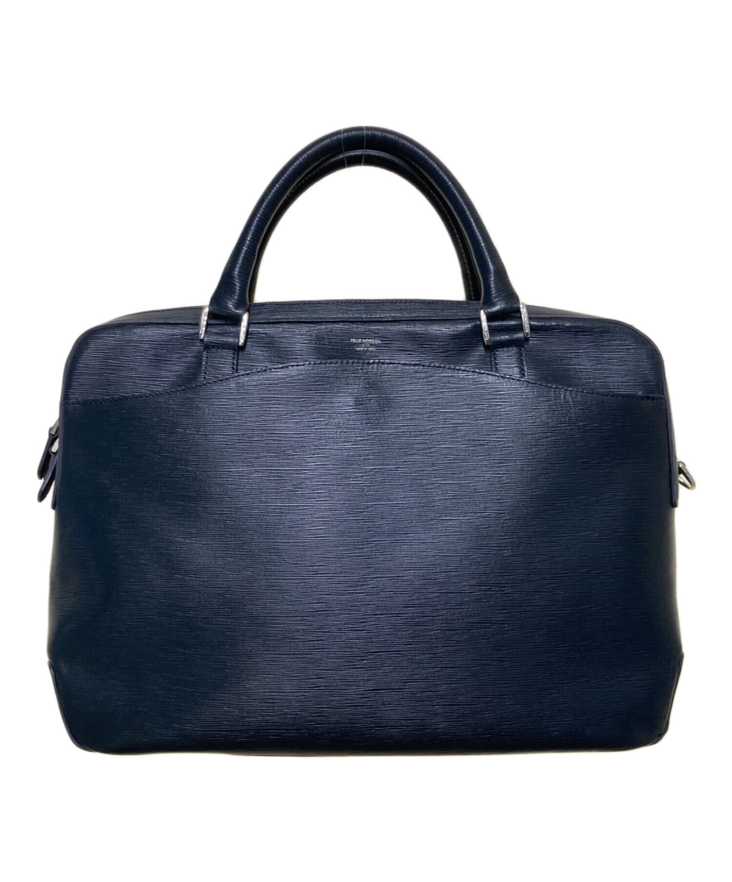 【PELLE MORBIDA】ビジネスバッグ　キャピターノ　レザー　ネイビー 東京ヒマワリ / ペッレ モルビダ(PELLE MORBIDA) キャピターノ レザー
