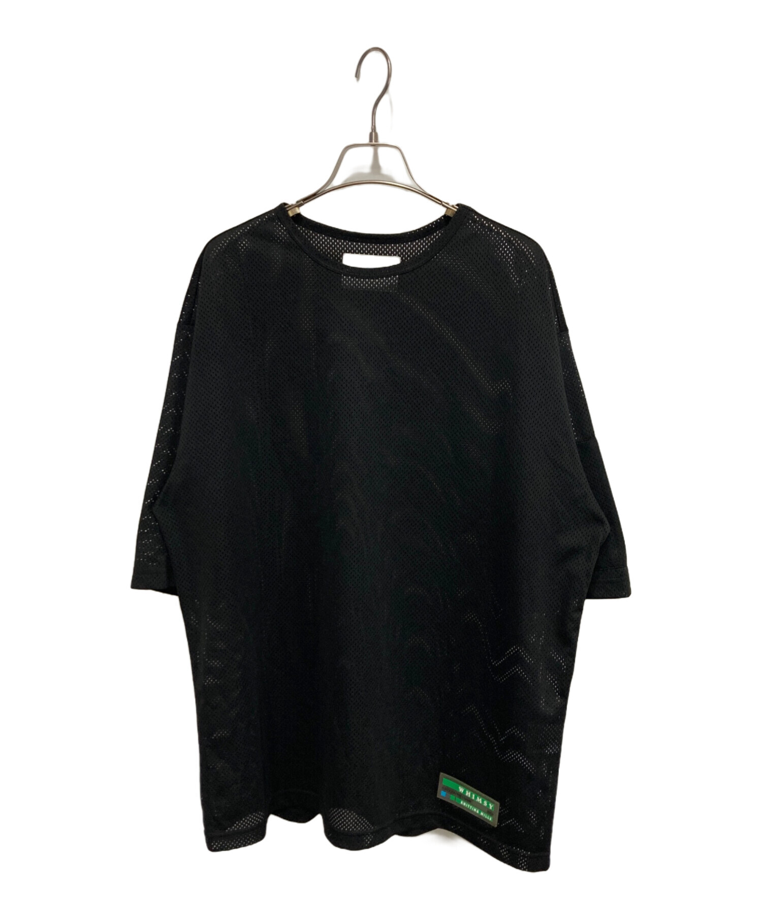 中古・古着通販】WHIMSY (ウィムジー) メッシュTシャツ ブラック 