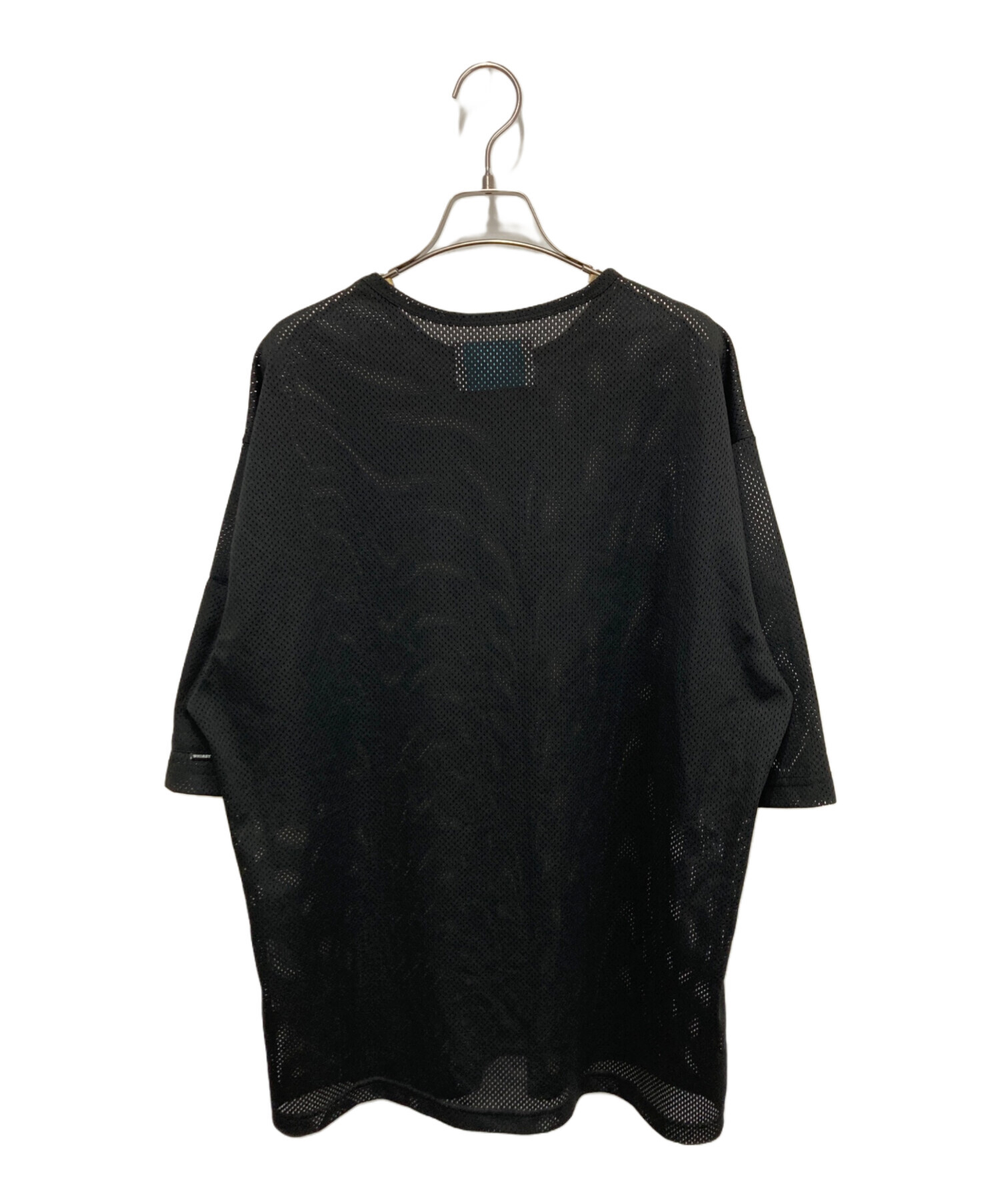 中古・古着通販】WHIMSY (ウィムジー) メッシュTシャツ ブラック