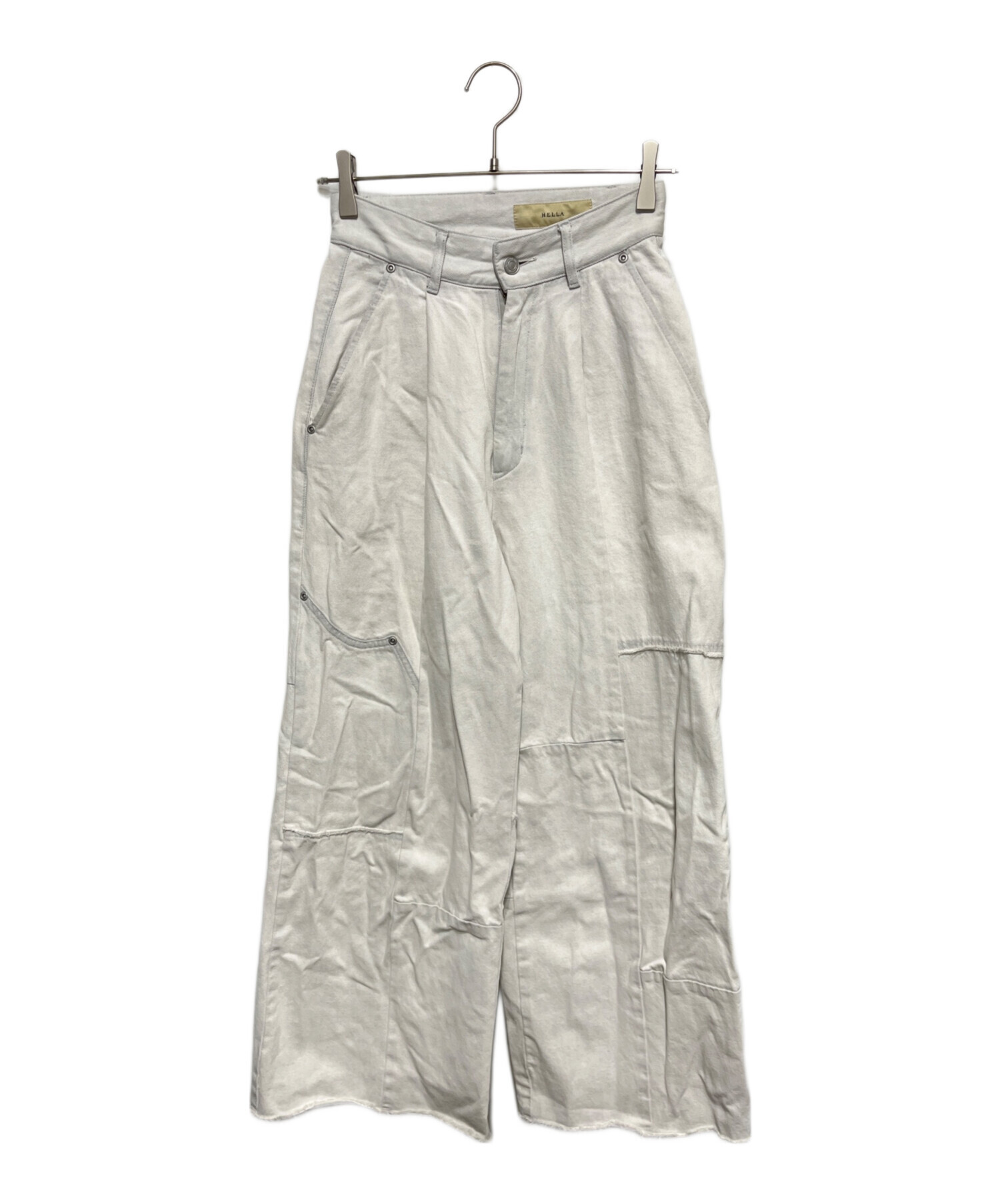 パンツ Hella PATCHWORK DENIM 中古・古着通販】Hella (ヘラ) PATCHWORK DENIM ホワイト サイズ:S