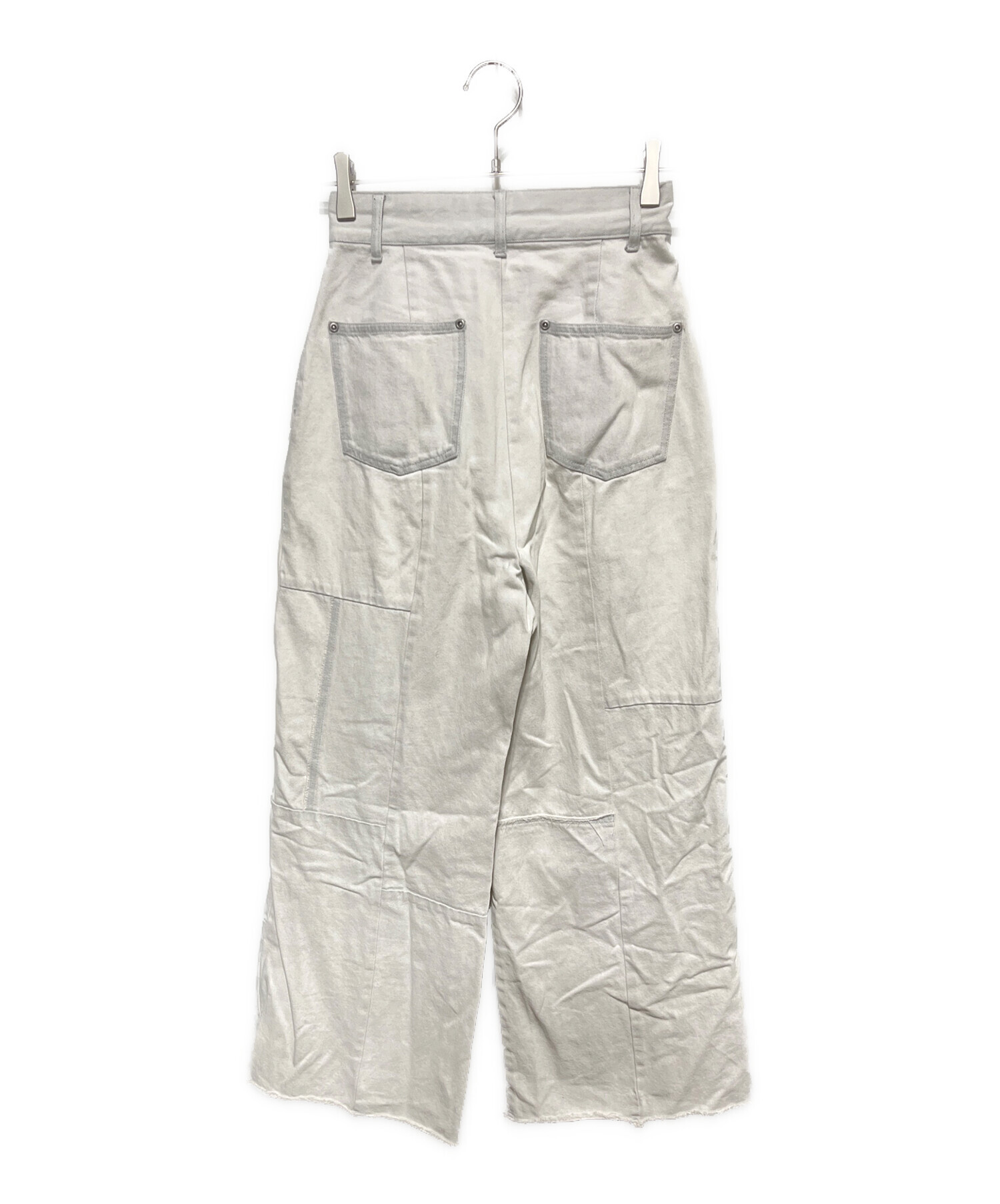 パンツ Hella PATCHWORK DENIM 中古・古着通販】Hella (ヘラ) PATCHWORK DENIM ホワイト サイズ:S