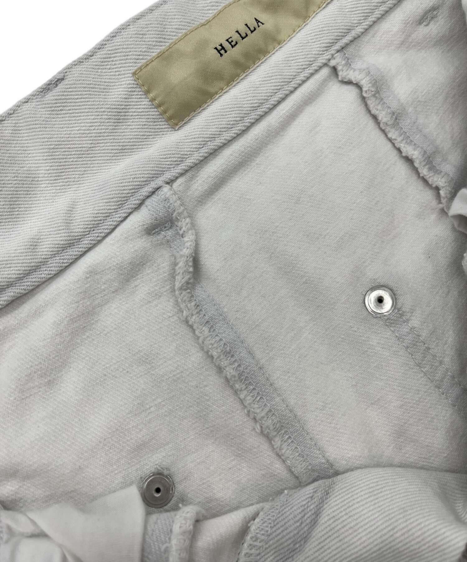 中古・古着通販】Hella (ヘラ) PATCHWORK DENIM ホワイト サイズ:S