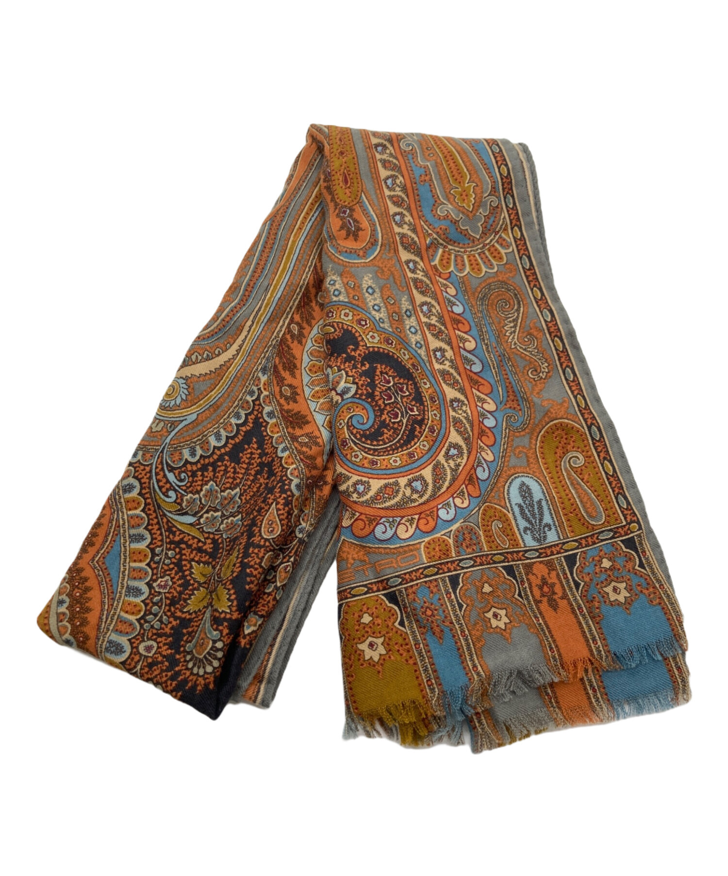 中古・古着通販】ETRO (エトロ) ウールシルクペイズリーストール