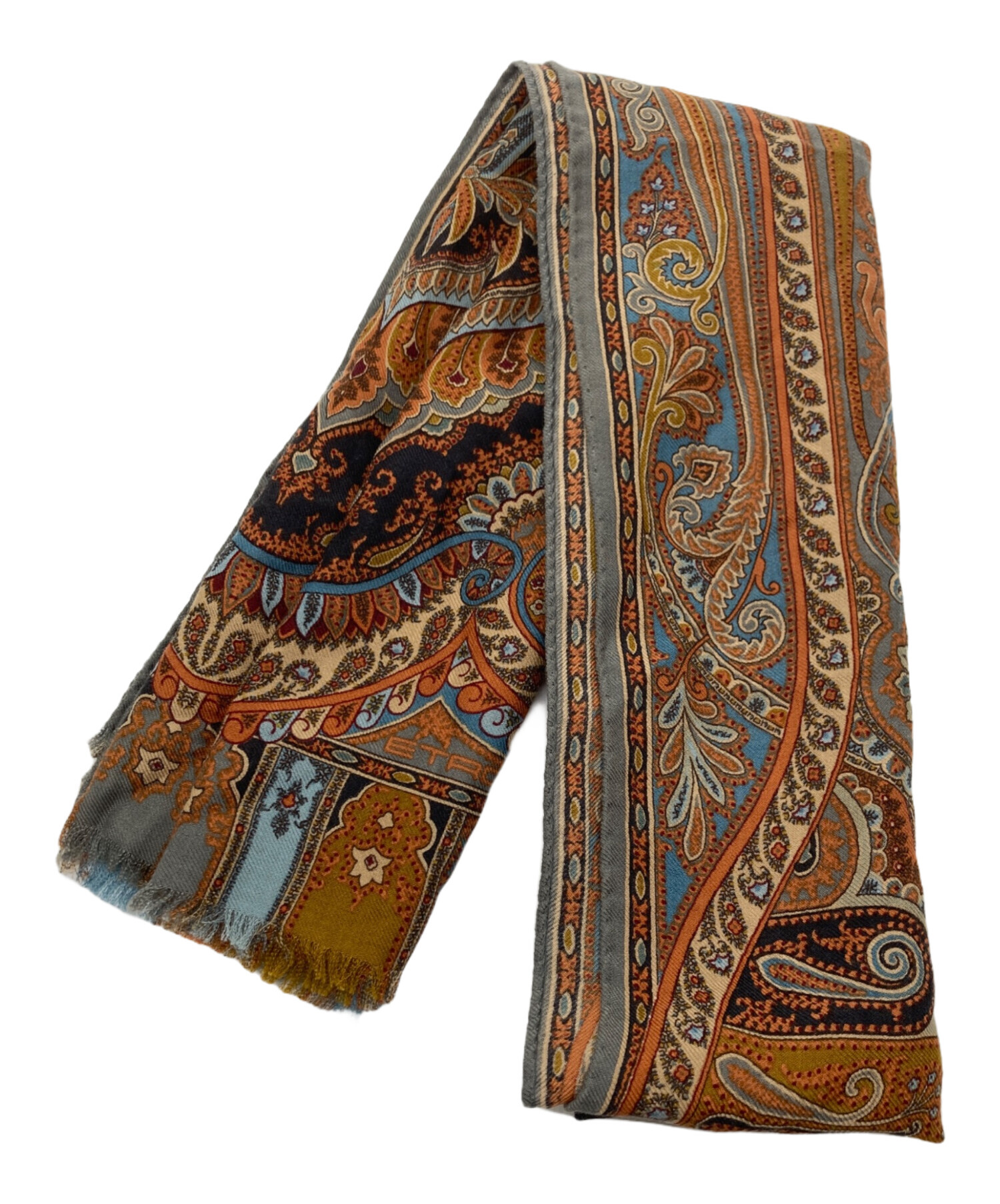 中古・古着通販】ETRO (エトロ) ウールシルクペイズリーストール