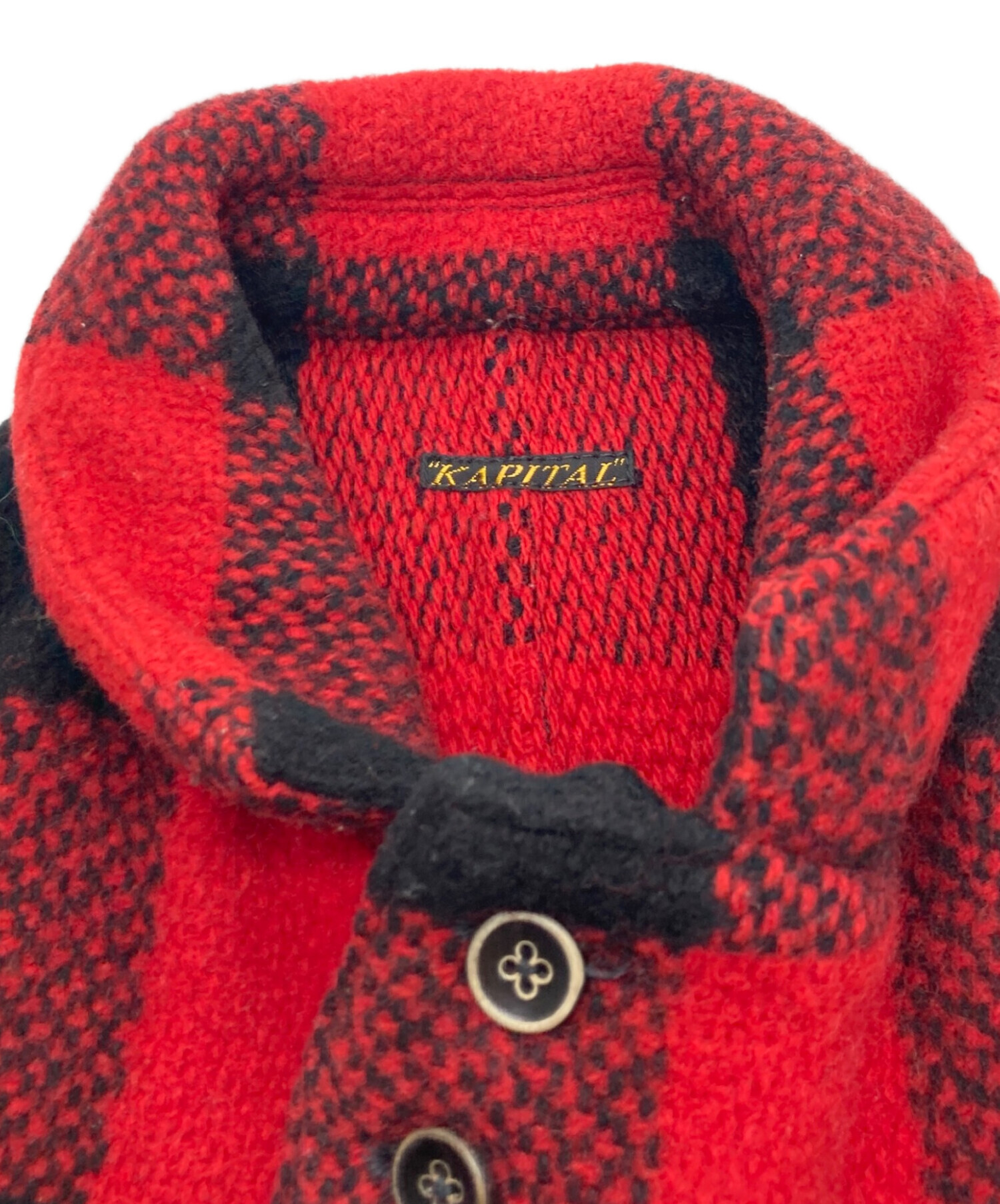 キャピタル シャギーメルトン ドルマン ジャケット 1/S ネイビー