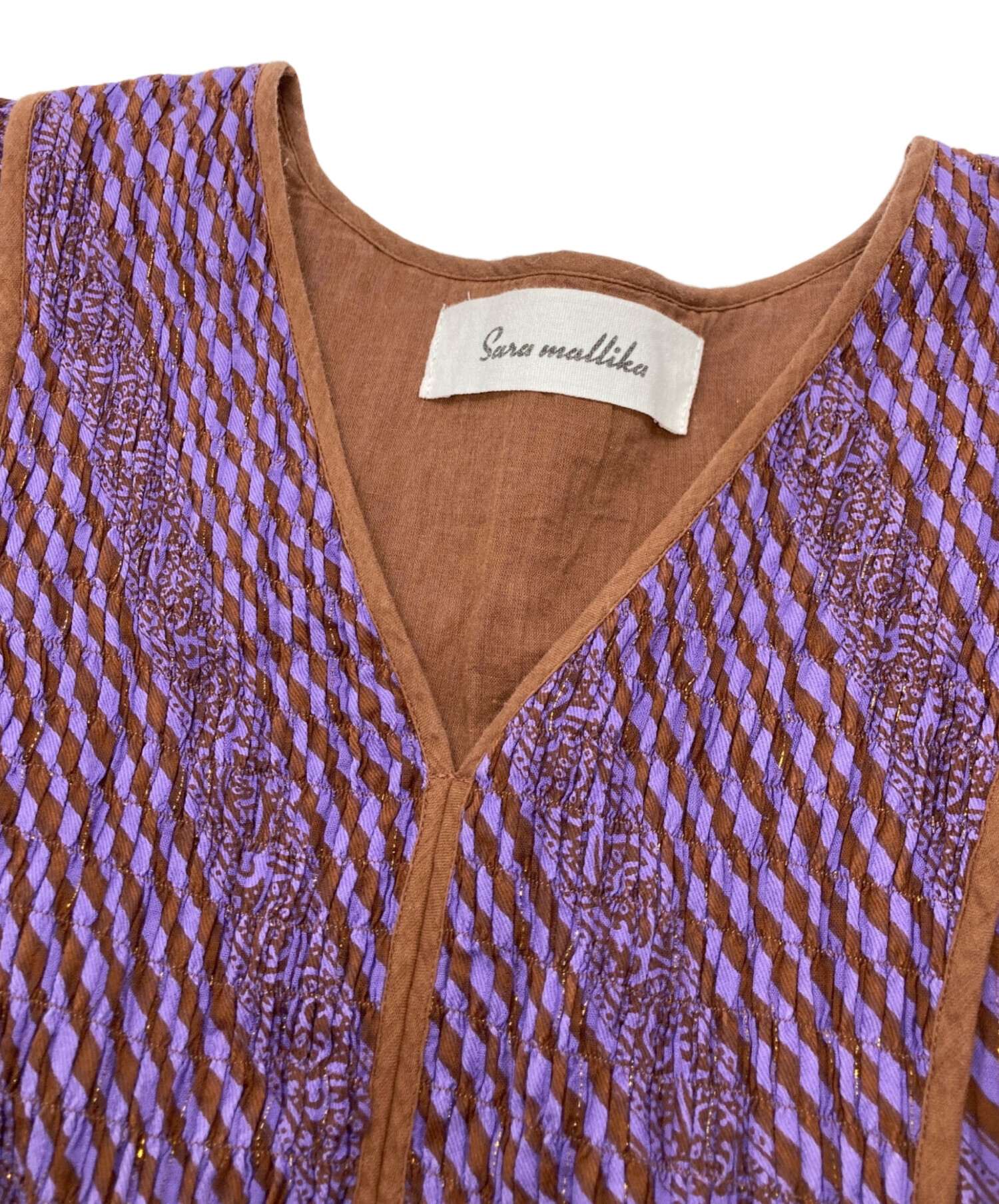 中古・古着通販】sara mallika (サラマリカ) Cotton Stripe Ethnic