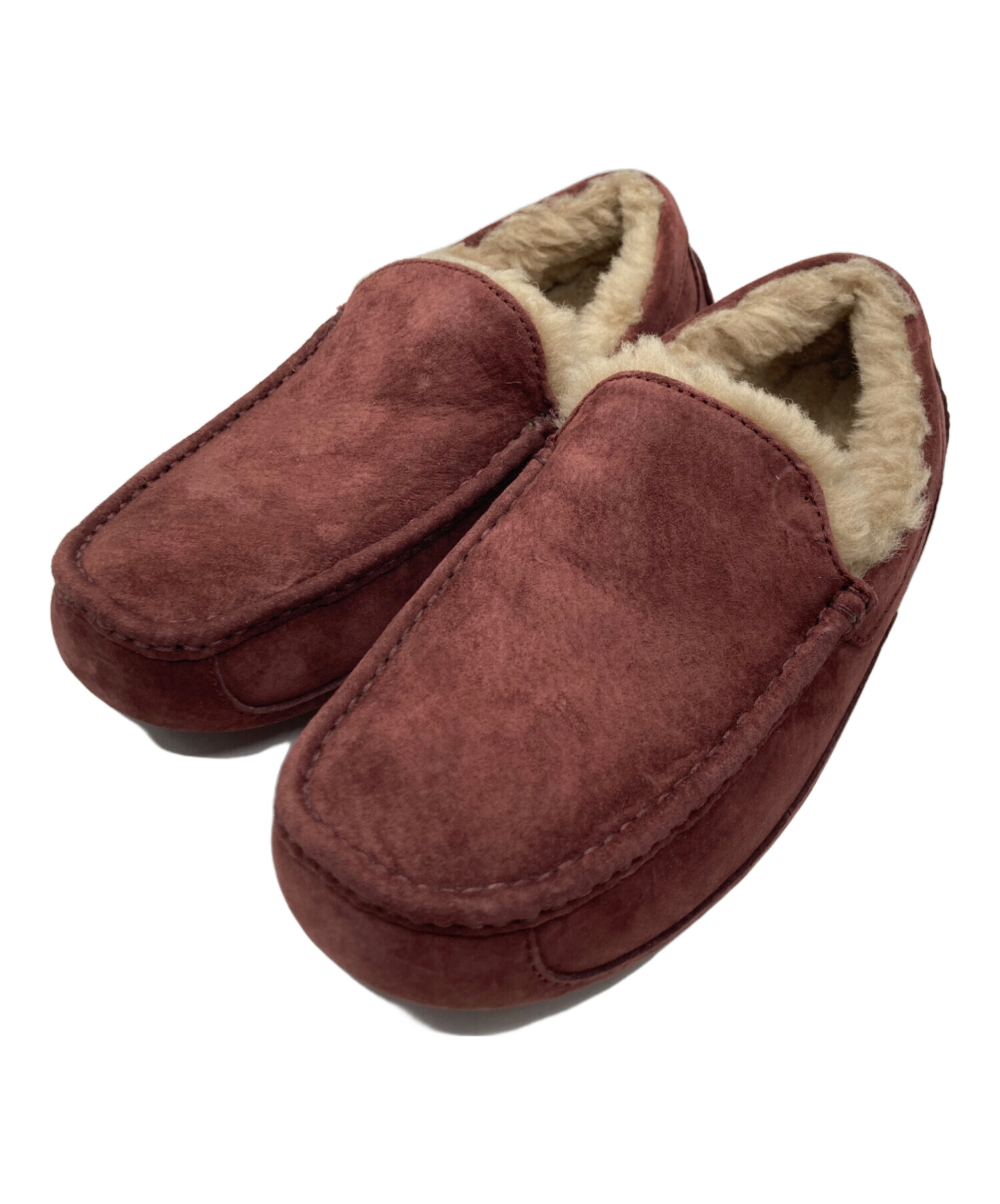 中古・古着通販】UGG (アグ) ASCOTモカシンシューズ ボルドー サイズ 