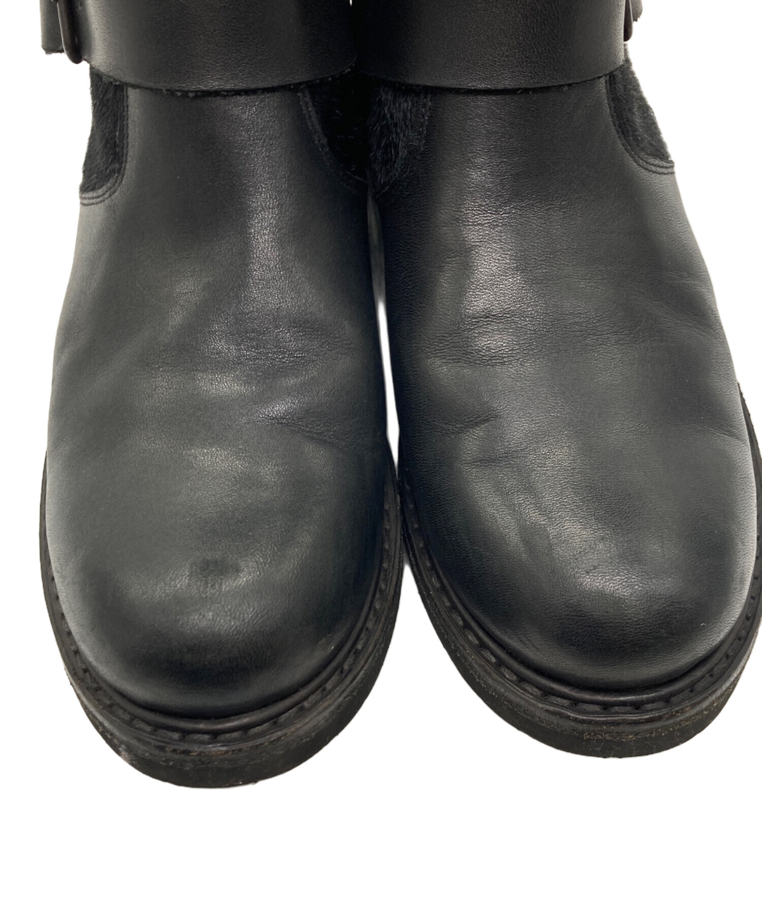 中古・古着通販】ZUCCA (ズッカ) エンジニアブーツ ブラック サイズ:M