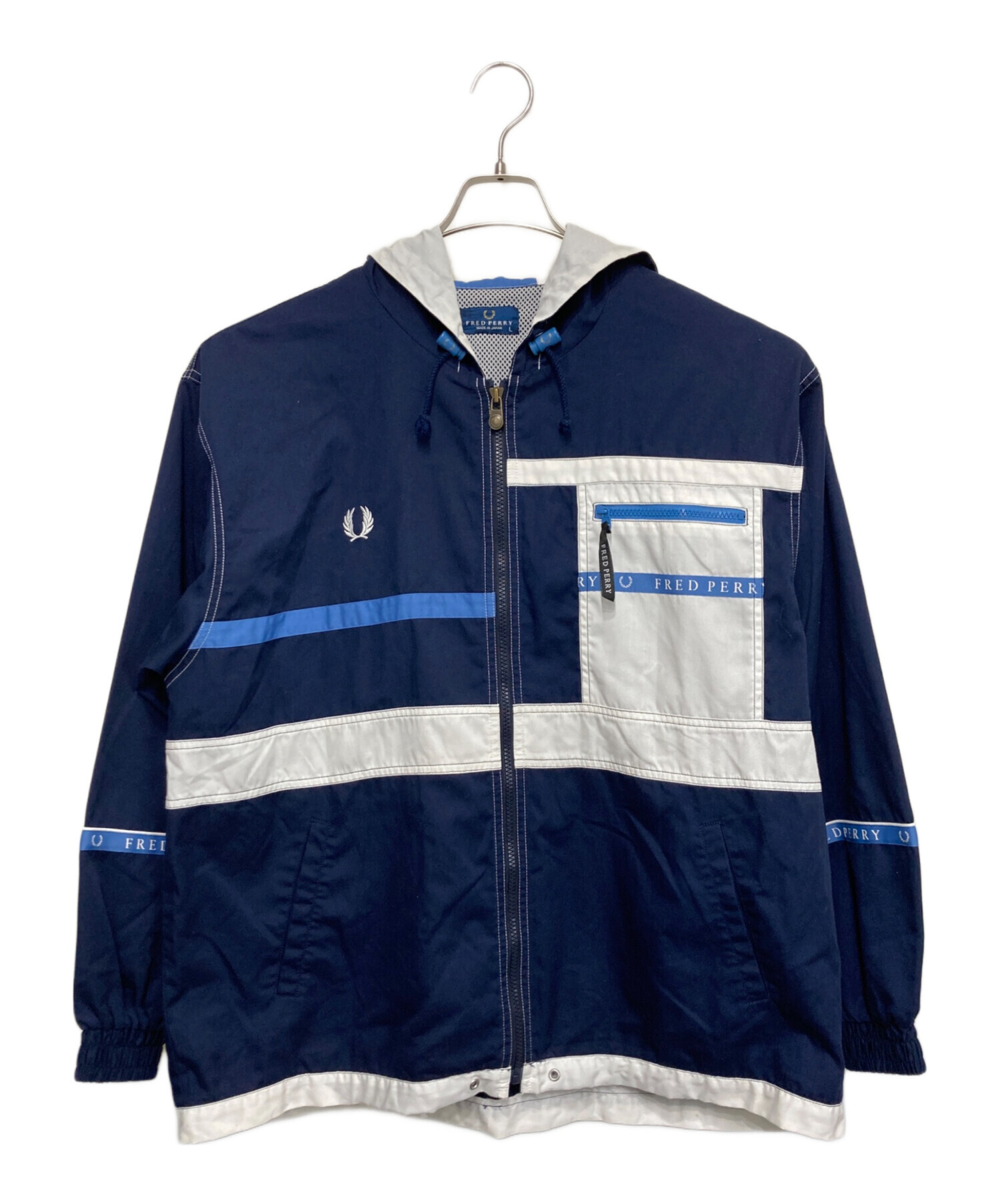 FRED PERRYフレッドペリー マウンテンパーカー Mサイズ 青色 FRED 
