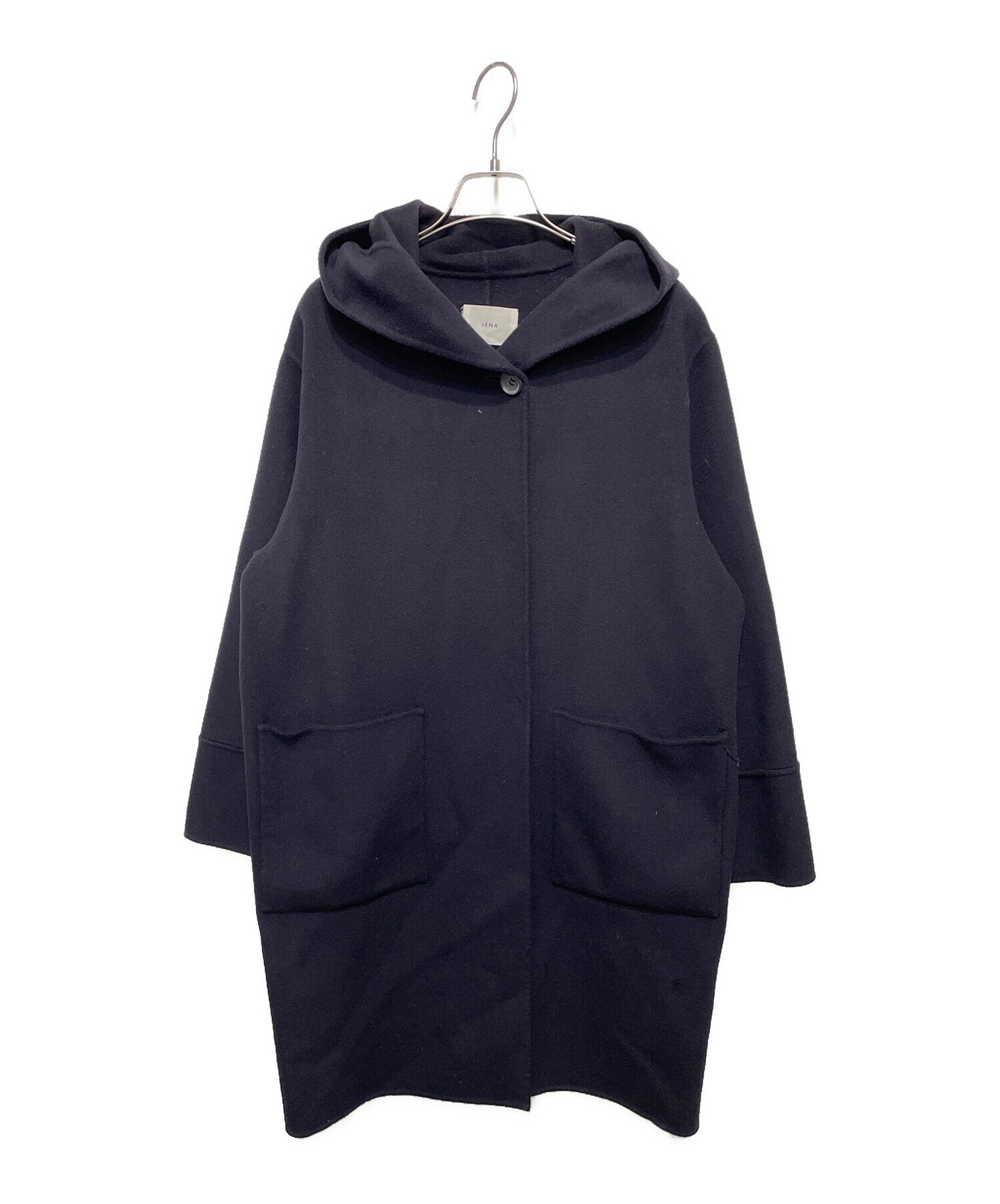 スーパー160ダブルフェイスフードコート IENA ネイビー 38 SUPER160