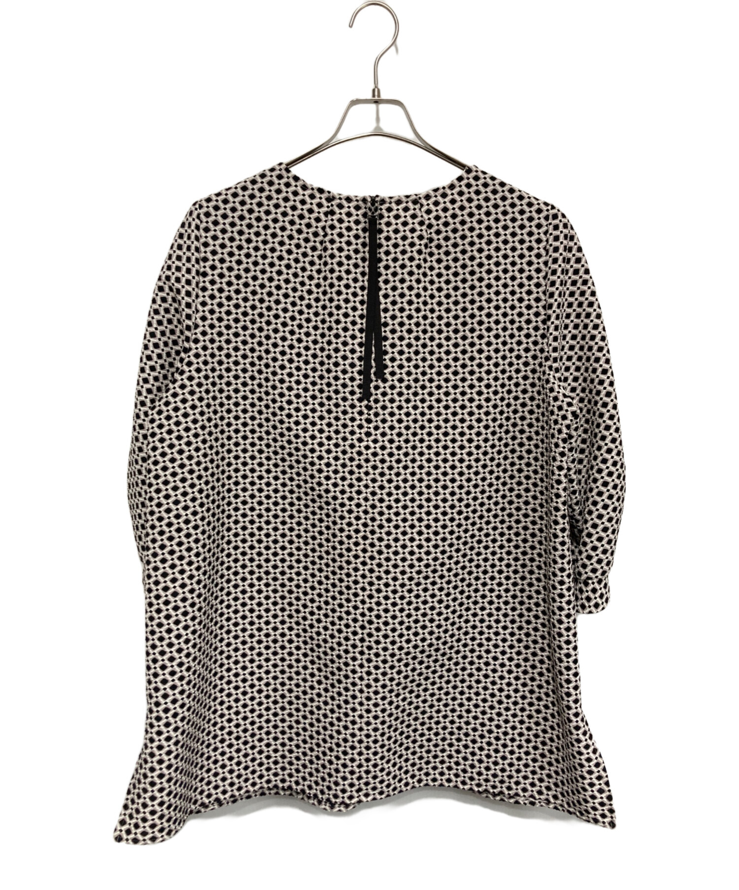 レリアン Leilian チュニック ベージュ×黒 レディース ワンピース 美品